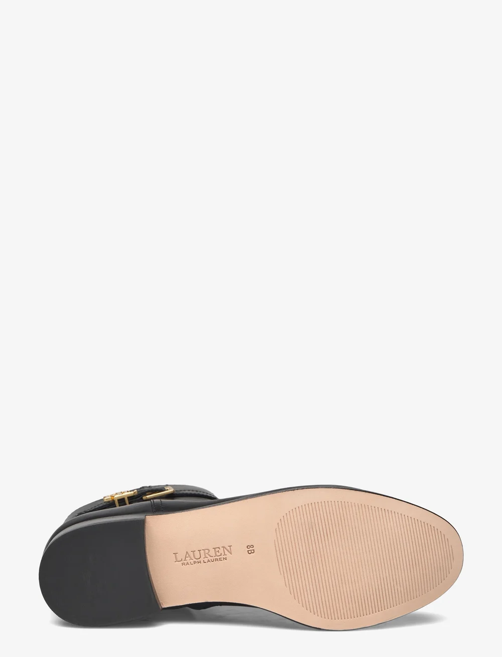 Lauren Ralph Lauren - Brooke Burnished Leather Bootie - flat ankle boots - black - 4