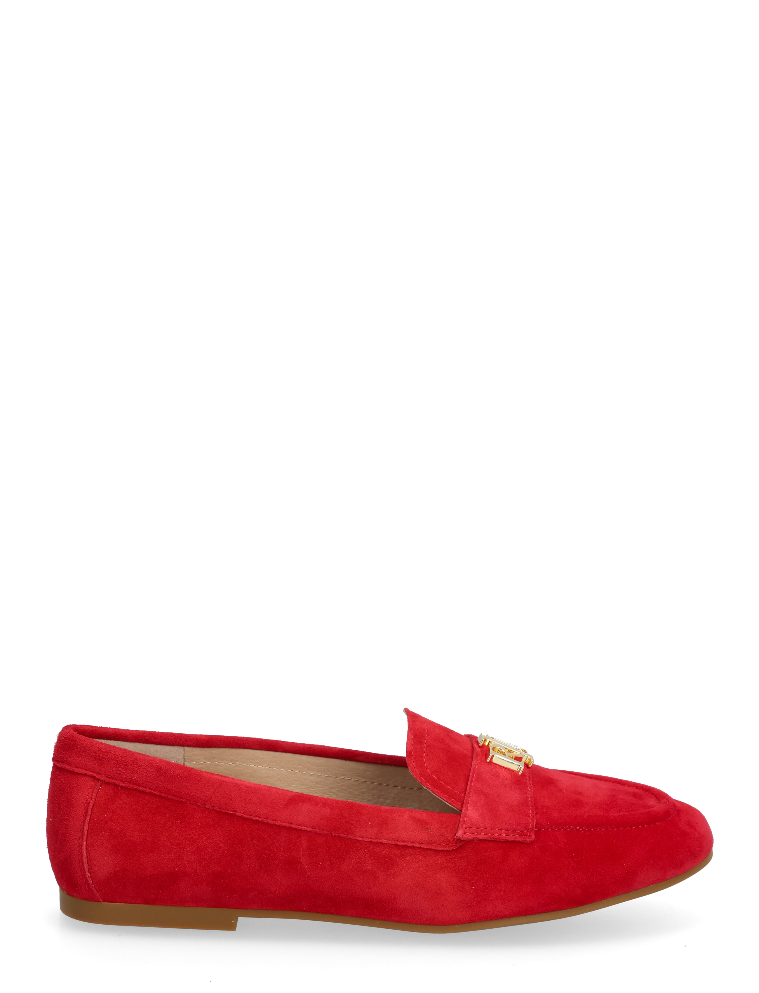 Lauren Ralph Lauren - Averi III Suede Loafer - mode trends - festive red - 1