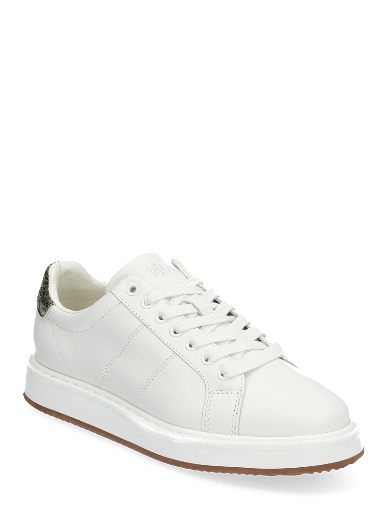 Lauren Ralph Lauren - Angeline IV Faux-Snakeskin-Trim Sneaker - konfirmation - snow white/antiqu - 0