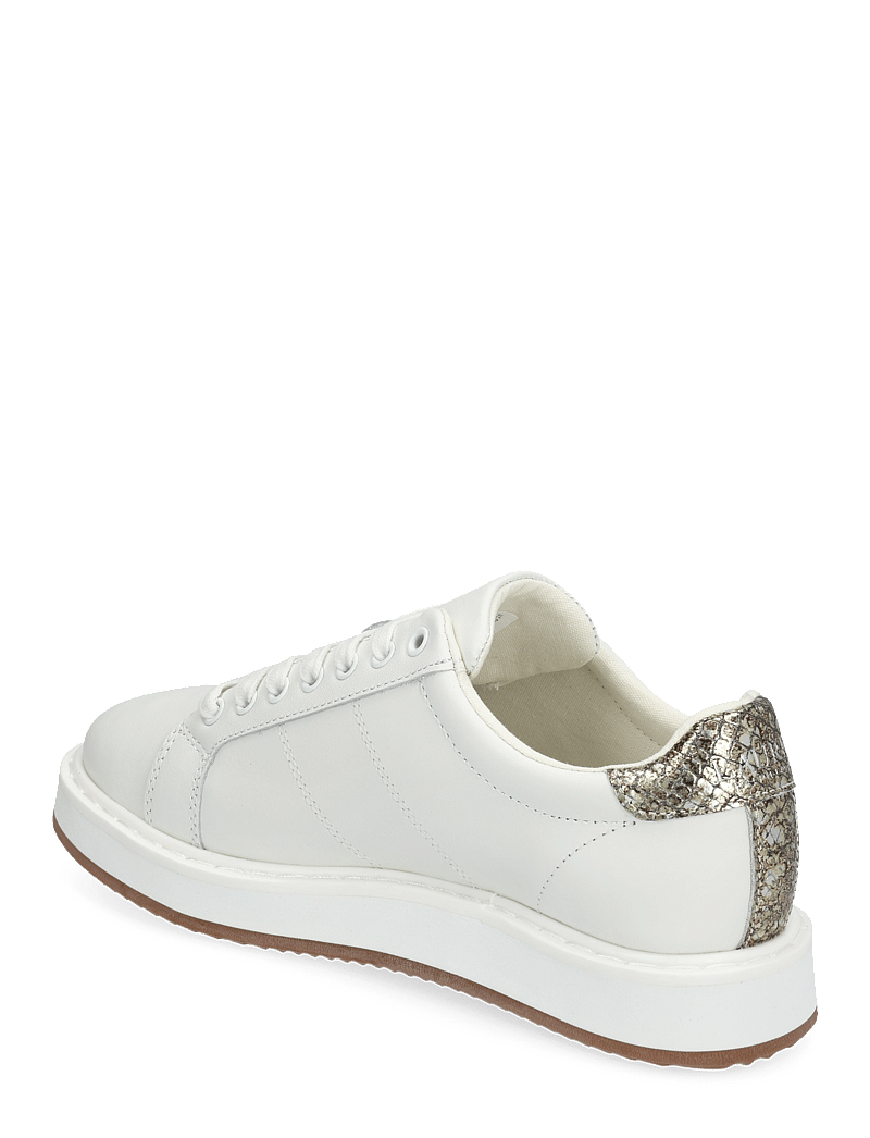 Lauren Ralph Lauren - Angeline IV Faux-Snakeskin-Trim Sneaker - konfirmation - snow white/antiqu - 2