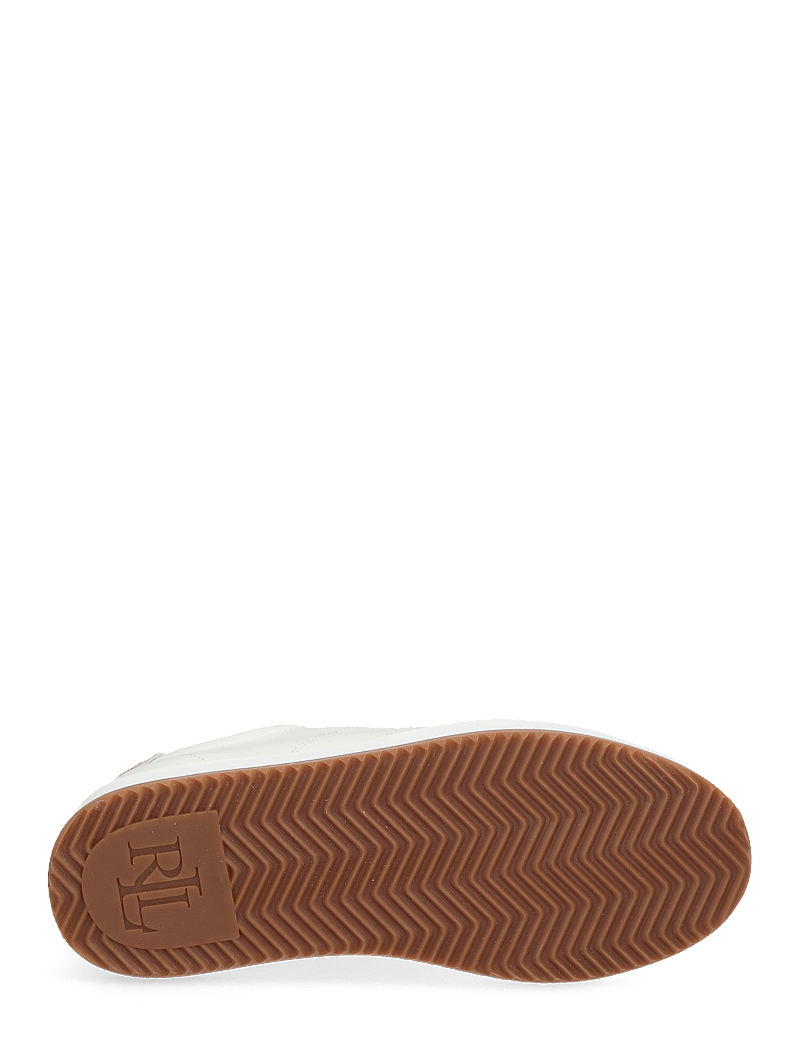 Lauren Ralph Lauren - Angeline IV Faux-Snakeskin-Trim Sneaker - konfirmation - snow white/antiqu - 4