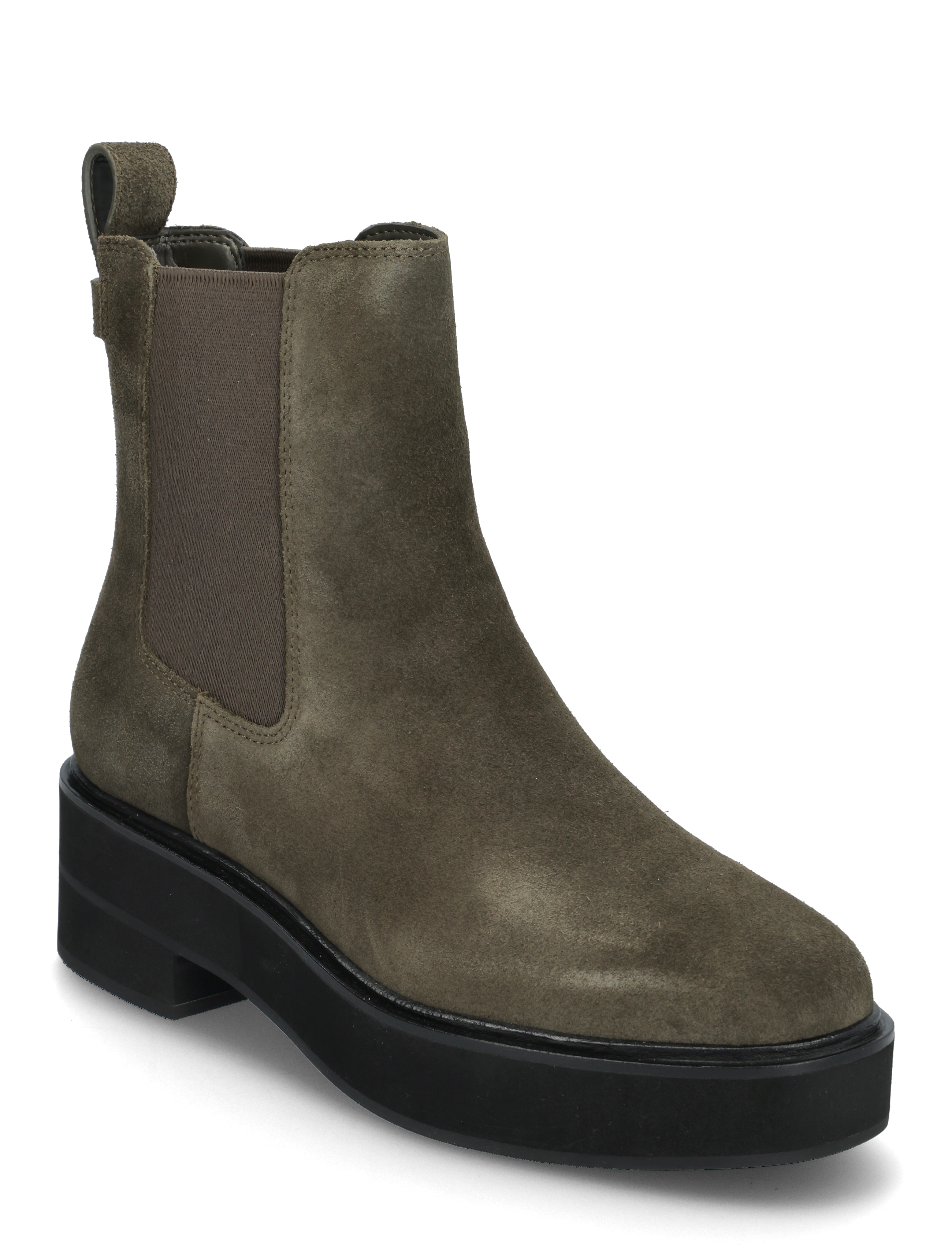 Adrianna Suede Bootie - DARK OLIVE