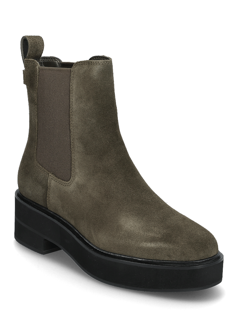 Lauren Ralph Lauren - Adrianna Suede Bootie - alltags-style - dark olive - 0