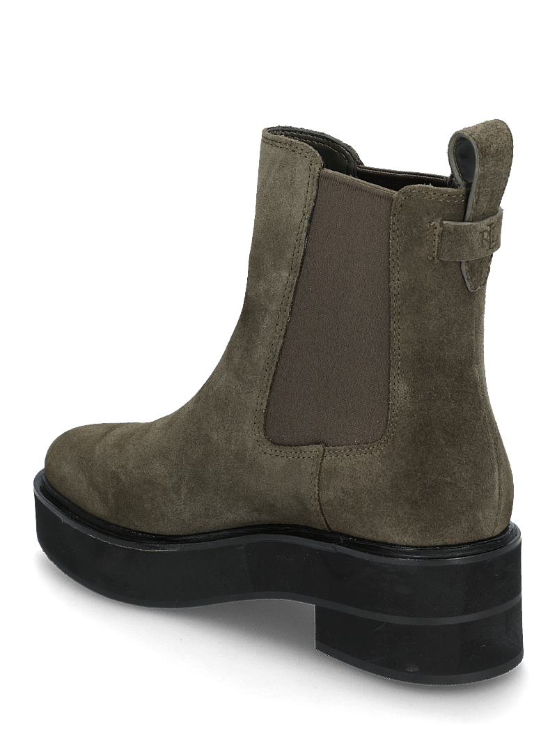Lauren Ralph Lauren - Adrianna Suede Bootie - alltags-style - dark olive - 2