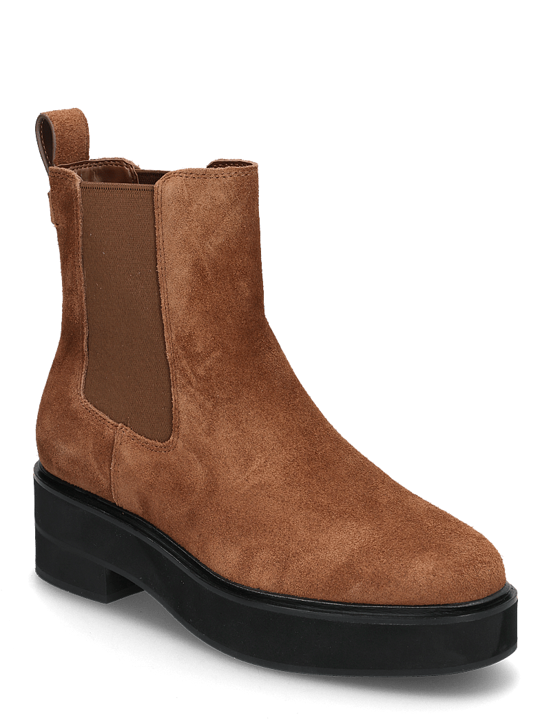 Lauren Ralph Lauren - Adrianna Suede Bootie - chelsea boots - tobacco - 0