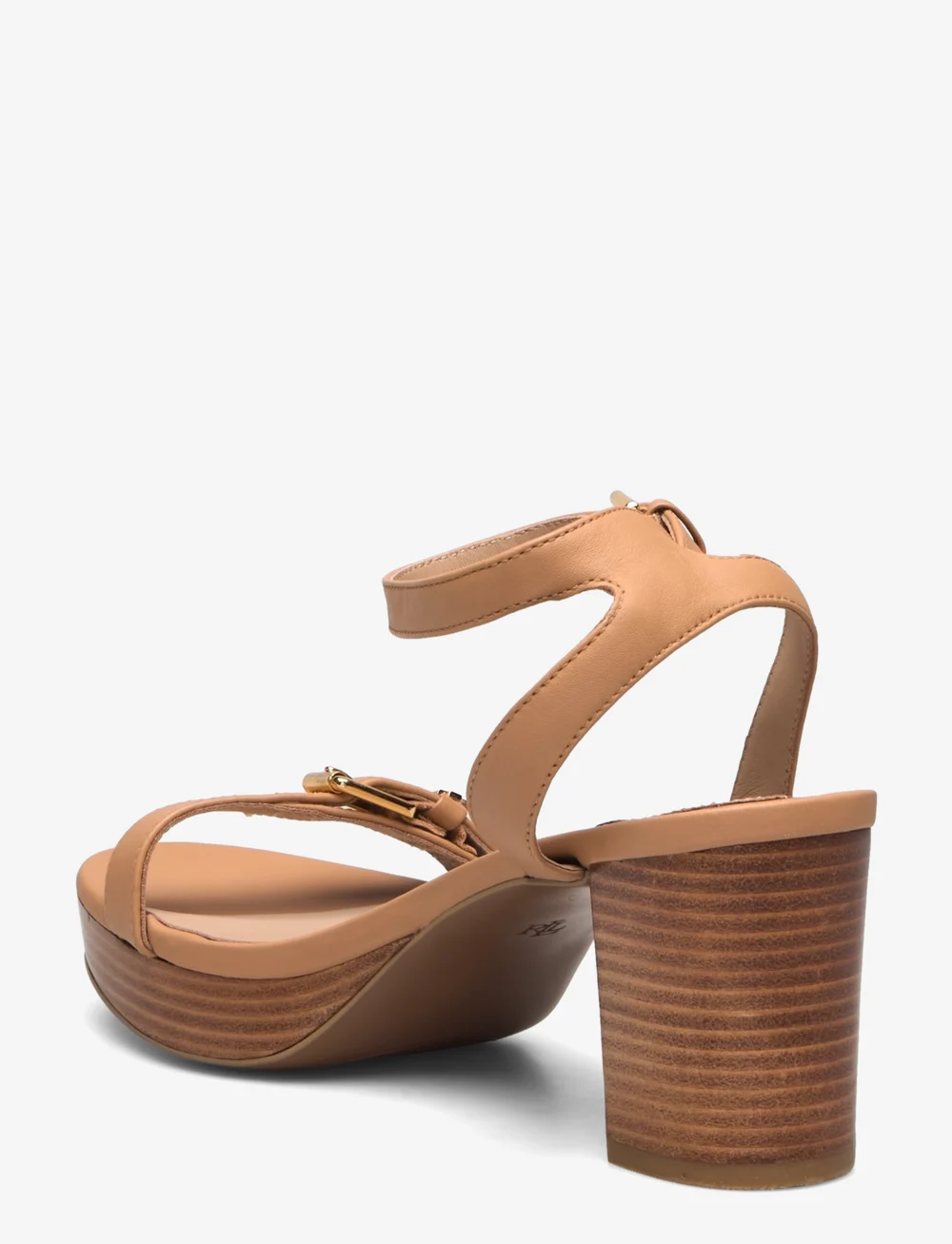 Lauren Ralph Lauren - Melissah Nappa Leather Platform Sandal - sandaletter - buff - 2