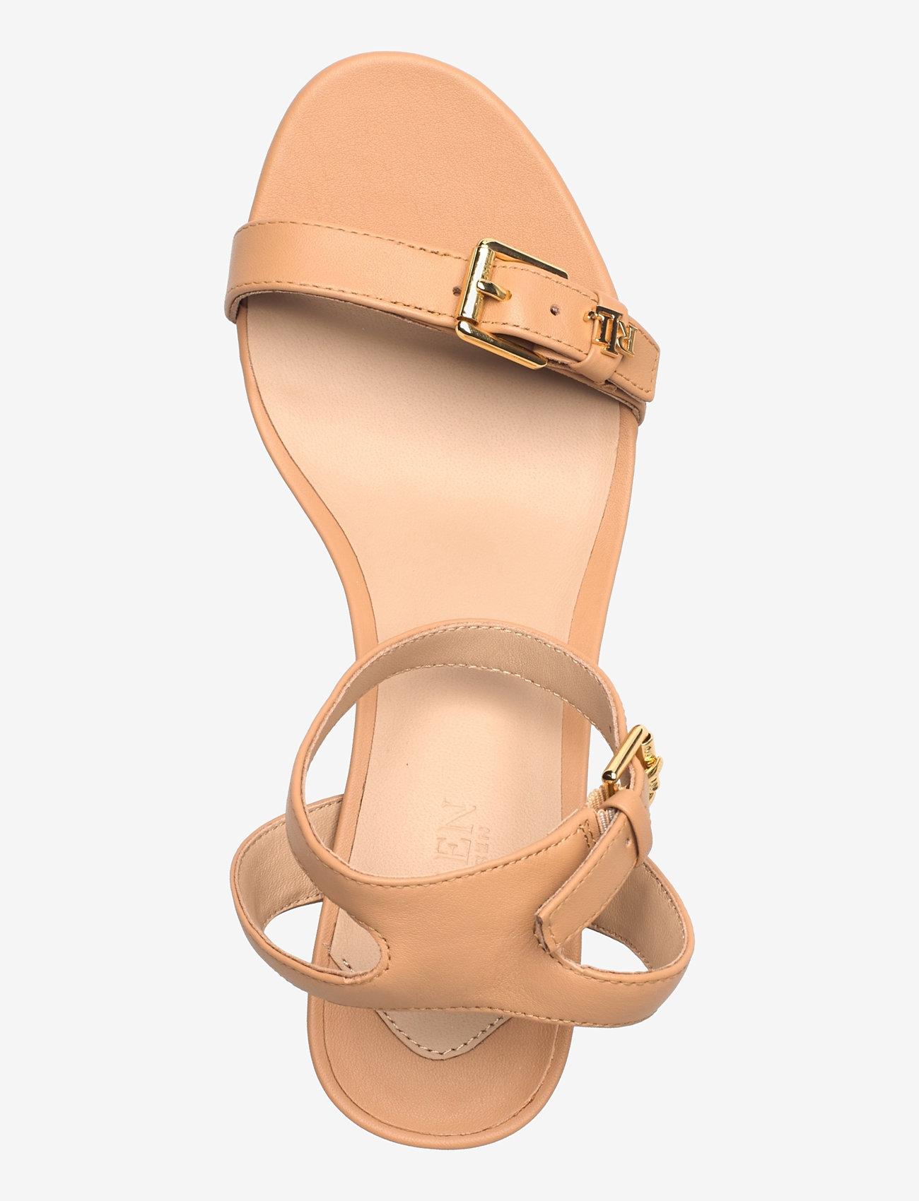 Lauren Ralph Lauren - Melissah Nappa Leather Platform Sandal - sandaletter - buff - 3