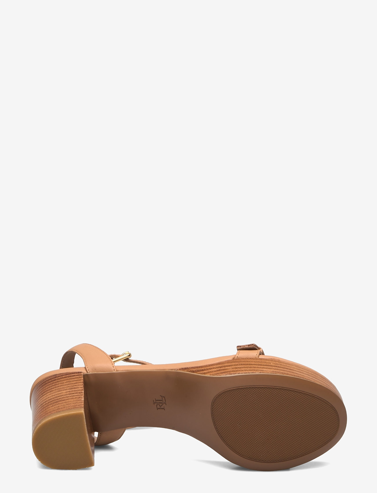 Lauren Ralph Lauren - Melissah Nappa Leather Platform Sandal - sandaletter - buff - 4
