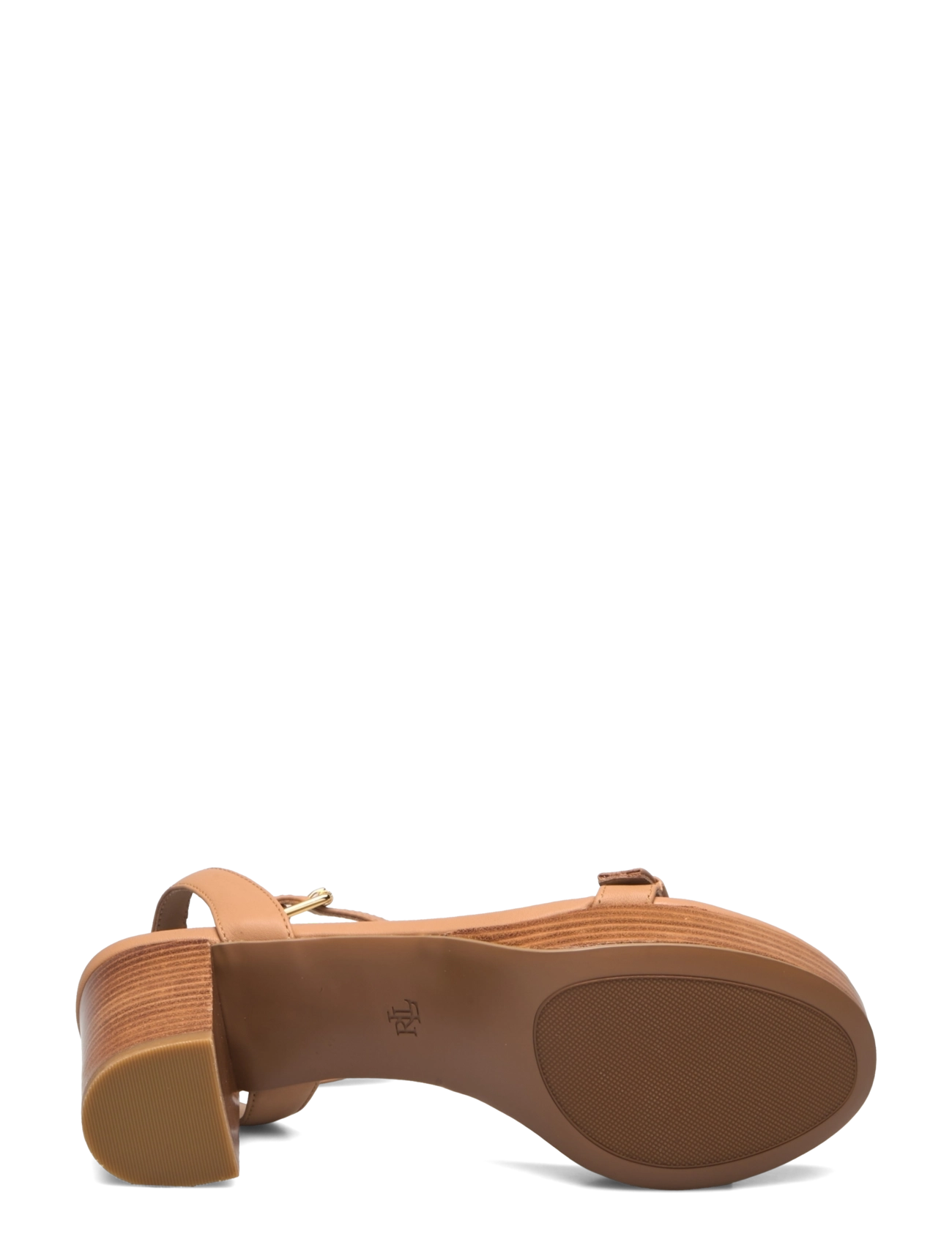 Lauren Ralph Lauren - Melissah Nappa Leather Platform Sandal - buff - 4