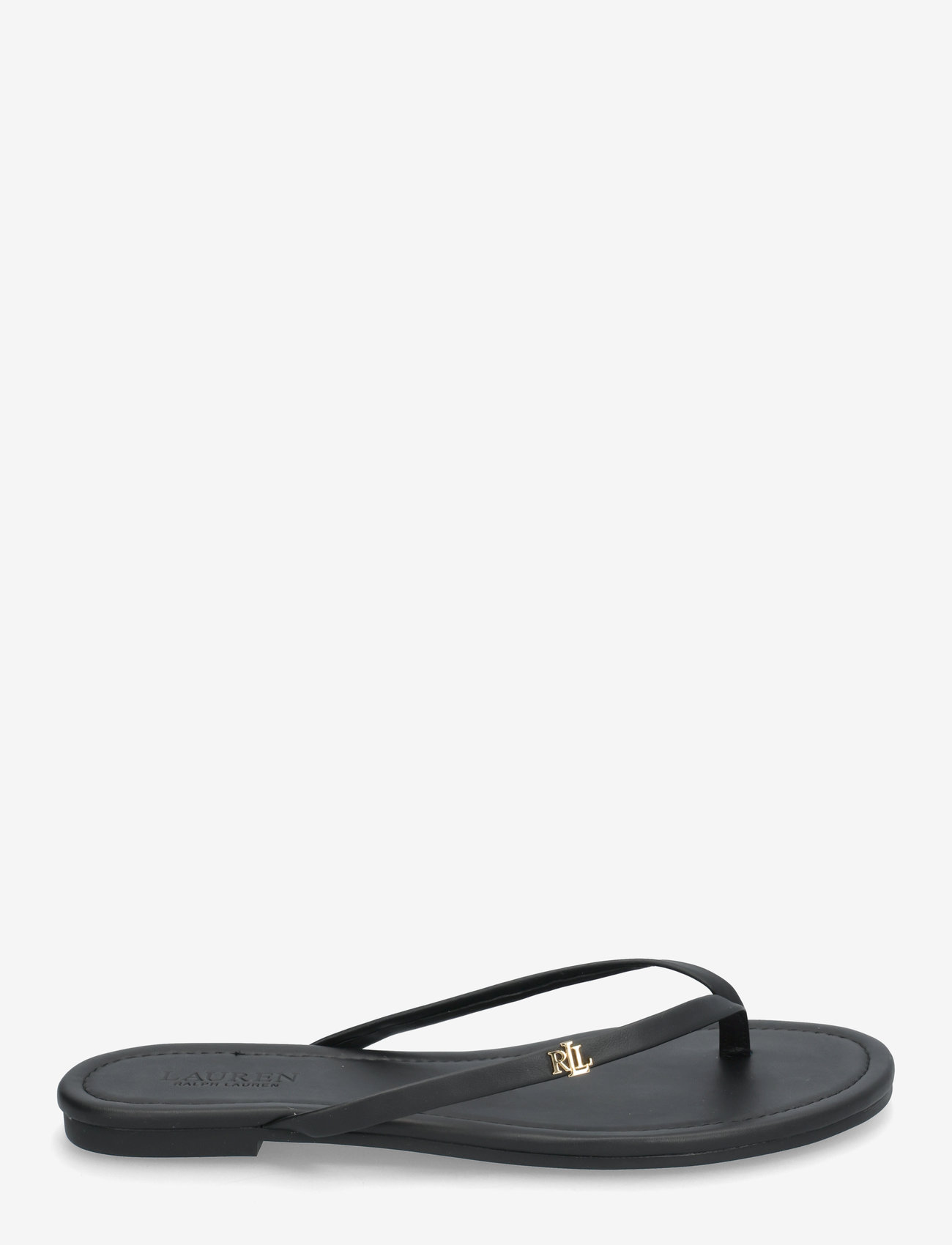 Lauren Ralph Lauren - Raquel Leather Flip-Flop - flip flops - black - 1
