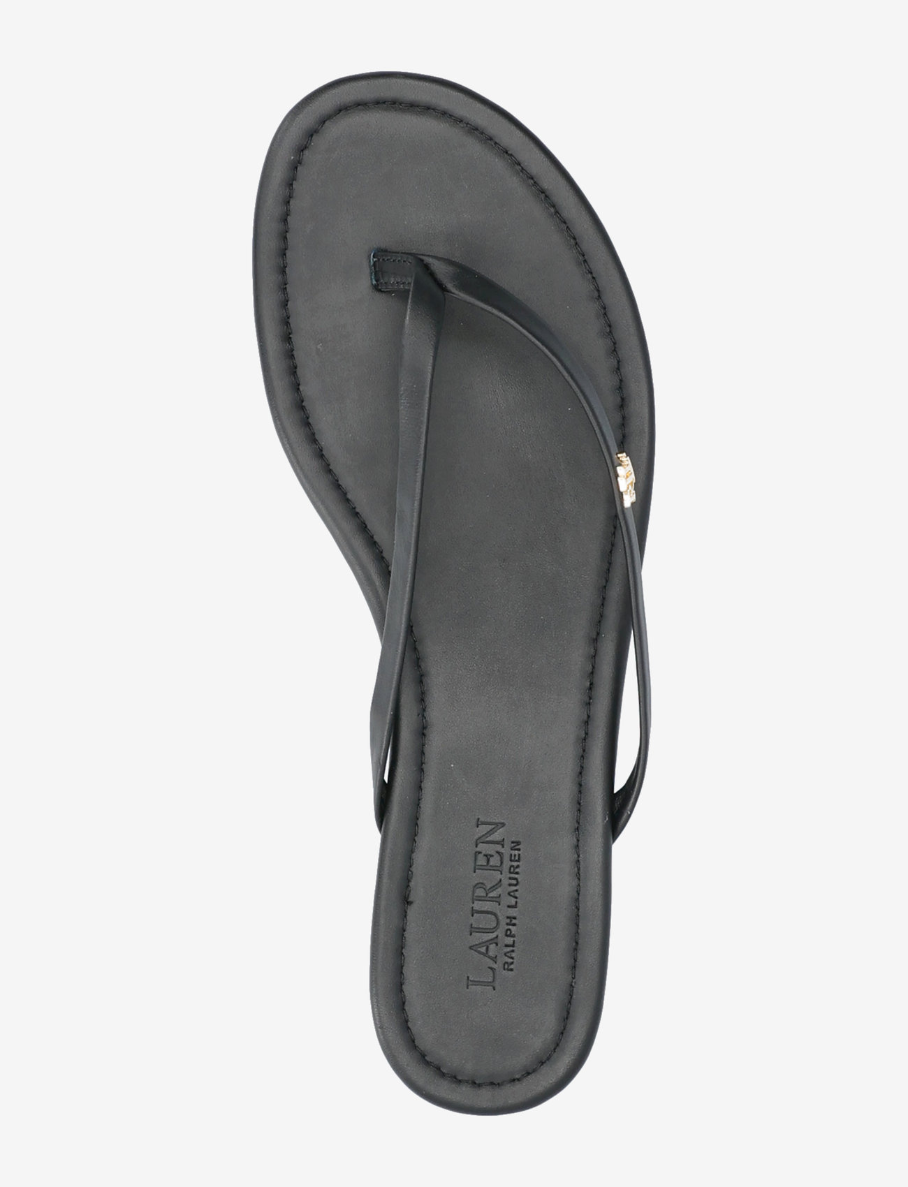 Lauren Ralph Lauren - Raquel Leather Flip-Flop - flip flops - black - 3
