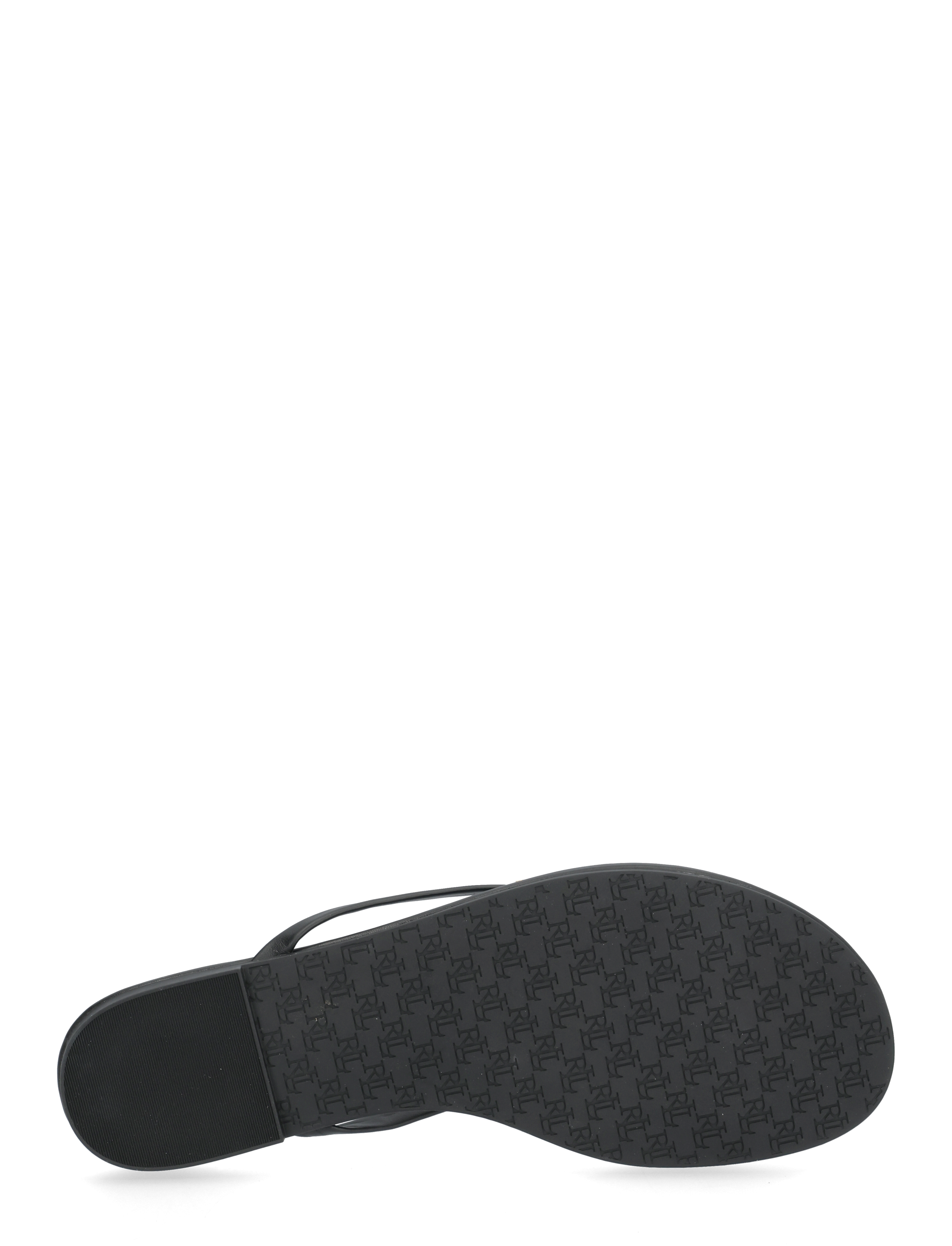 Lauren Ralph Lauren - Raquel Leather Flip-Flop - tongs - black - 4