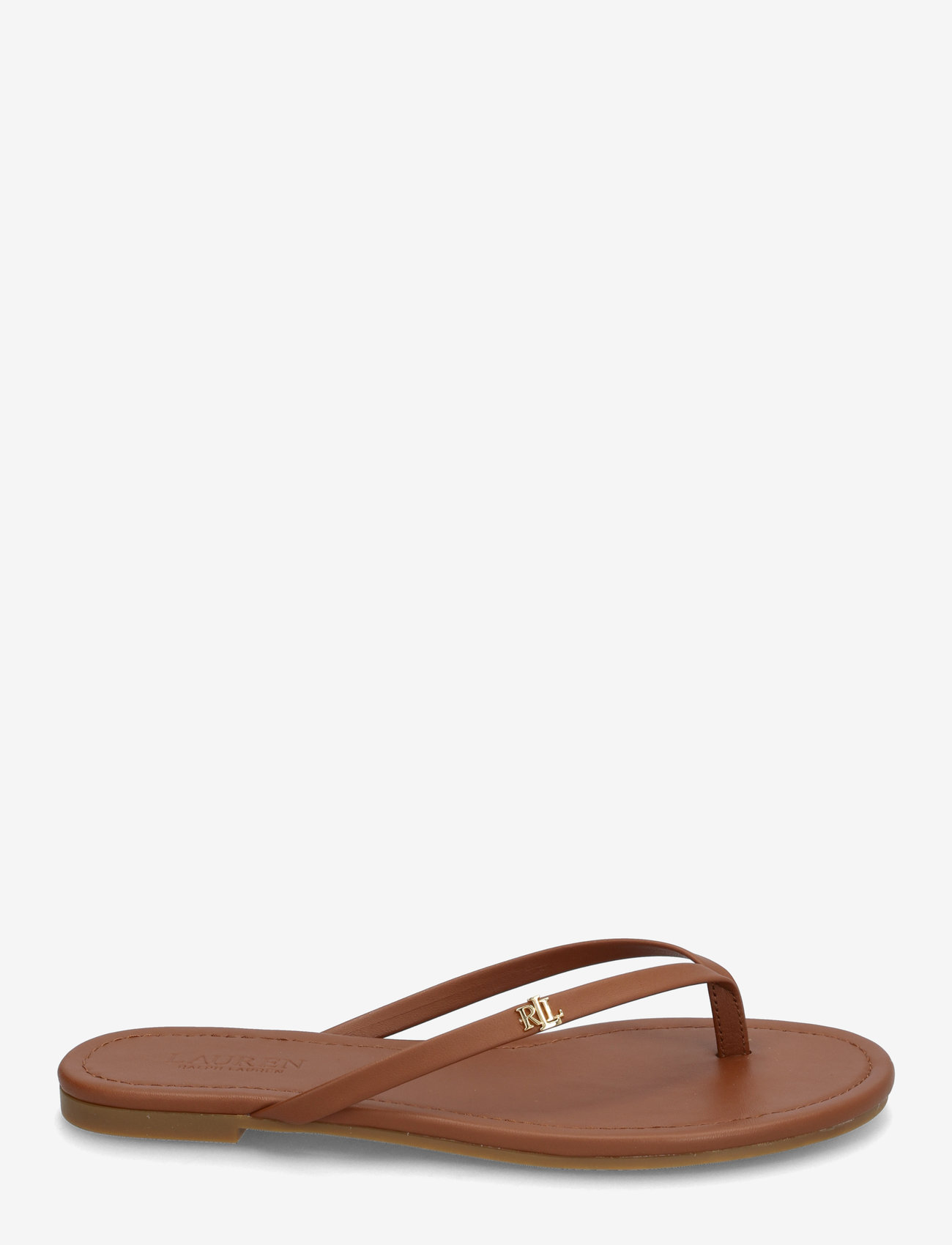 Lauren Ralph Lauren - Raquel Leather Flip-Flop - klipklapper - lauren tan - 1