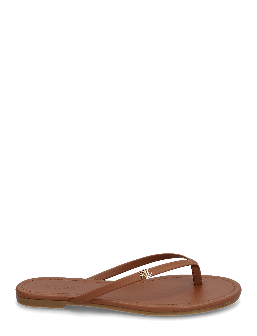 Lauren Ralph Lauren - Raquel Leather Flip-Flop - flip flops - lauren tan - 1