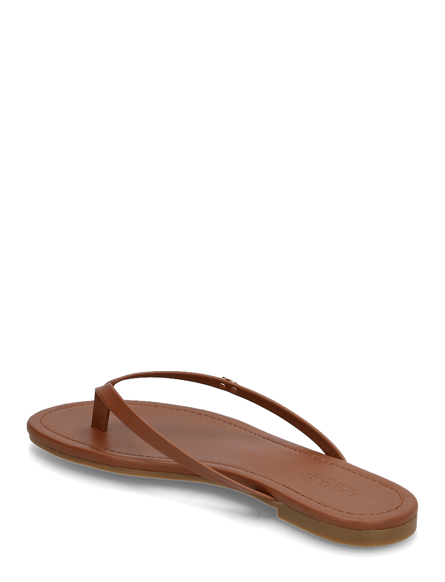 Lauren Ralph Lauren - Raquel Leather Flip-Flop - flip flops - lauren tan - 2