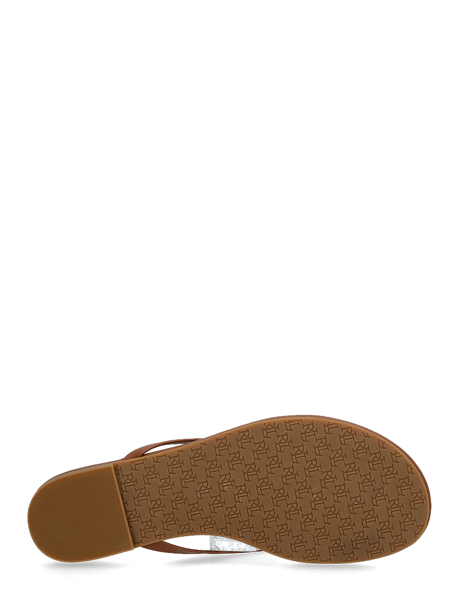 Lauren Ralph Lauren - Raquel Leather Flip-Flop - flip flops - lauren tan - 4