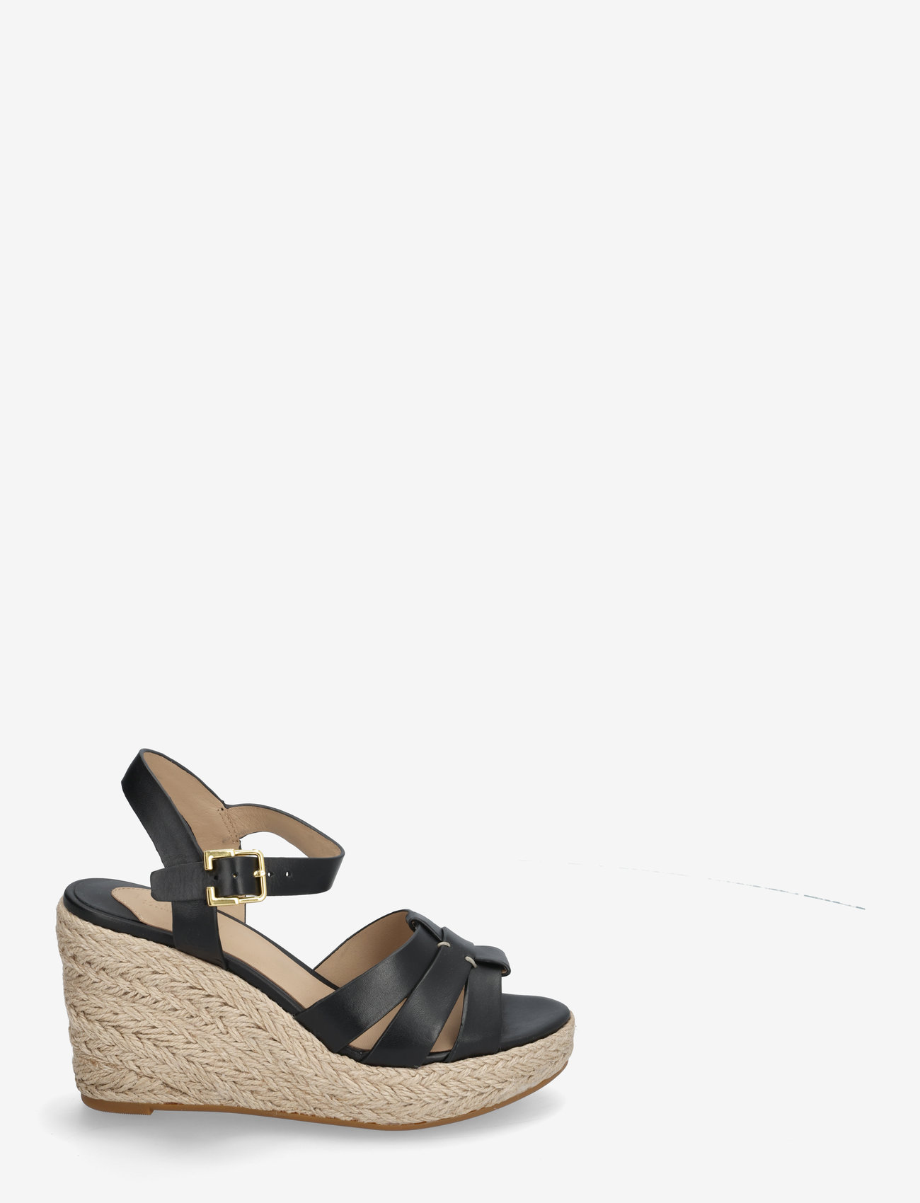 Lauren Ralph Lauren - Soffia Calfskin Espadrille - korolliset espadrillot - black - 1