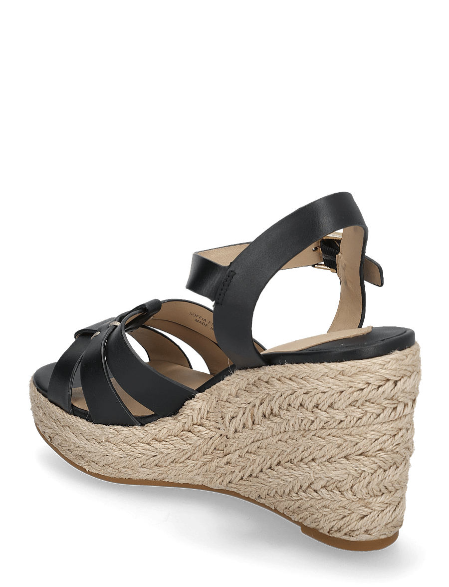 Lauren Ralph Lauren - Soffia Calfskin Espadrille - espadrilles met sleehak - black - 2