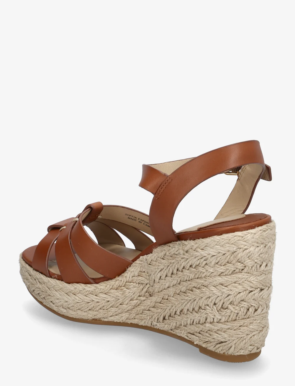 Lauren Ralph Lauren - Soffia Calfskin Espadrille - højhælede espadrillos - lauren tan - 2