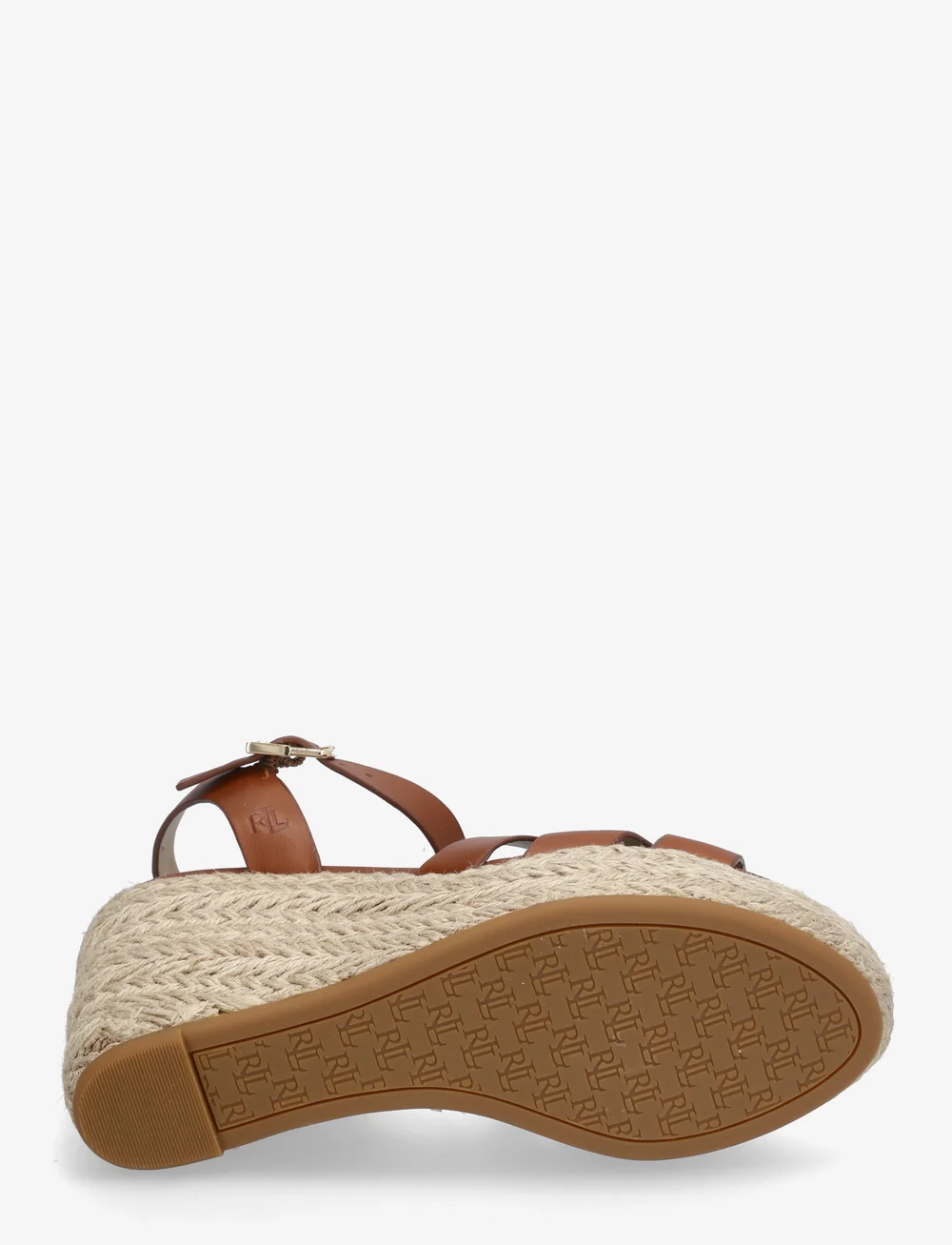 Lauren Ralph Lauren - Soffia Calfskin Espadrille - højhælede espadrillos - lauren tan - 4