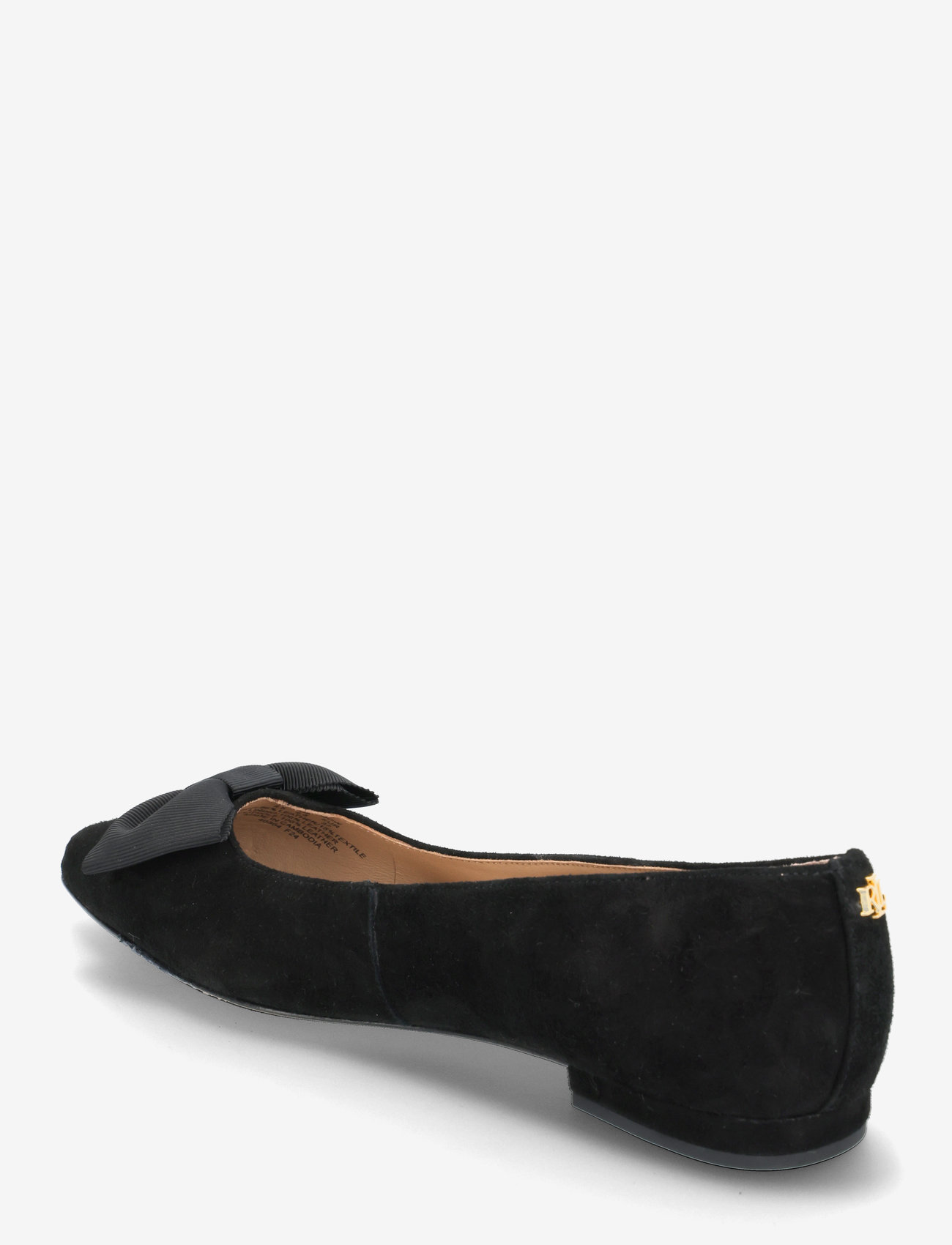 Lauren Ralph Lauren - Londyn Bow-Trim Suede Ballet Flat - speciella tillfällen - black/black - 2