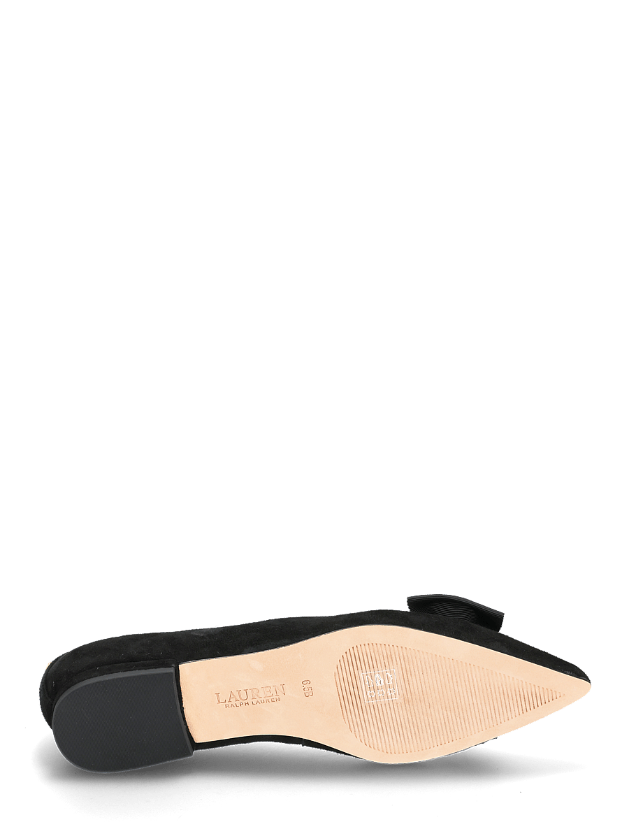 Lauren Ralph Lauren - Londyn Bow-Trim Suede Ballet Flat - besondere anlässe - black/black - 4