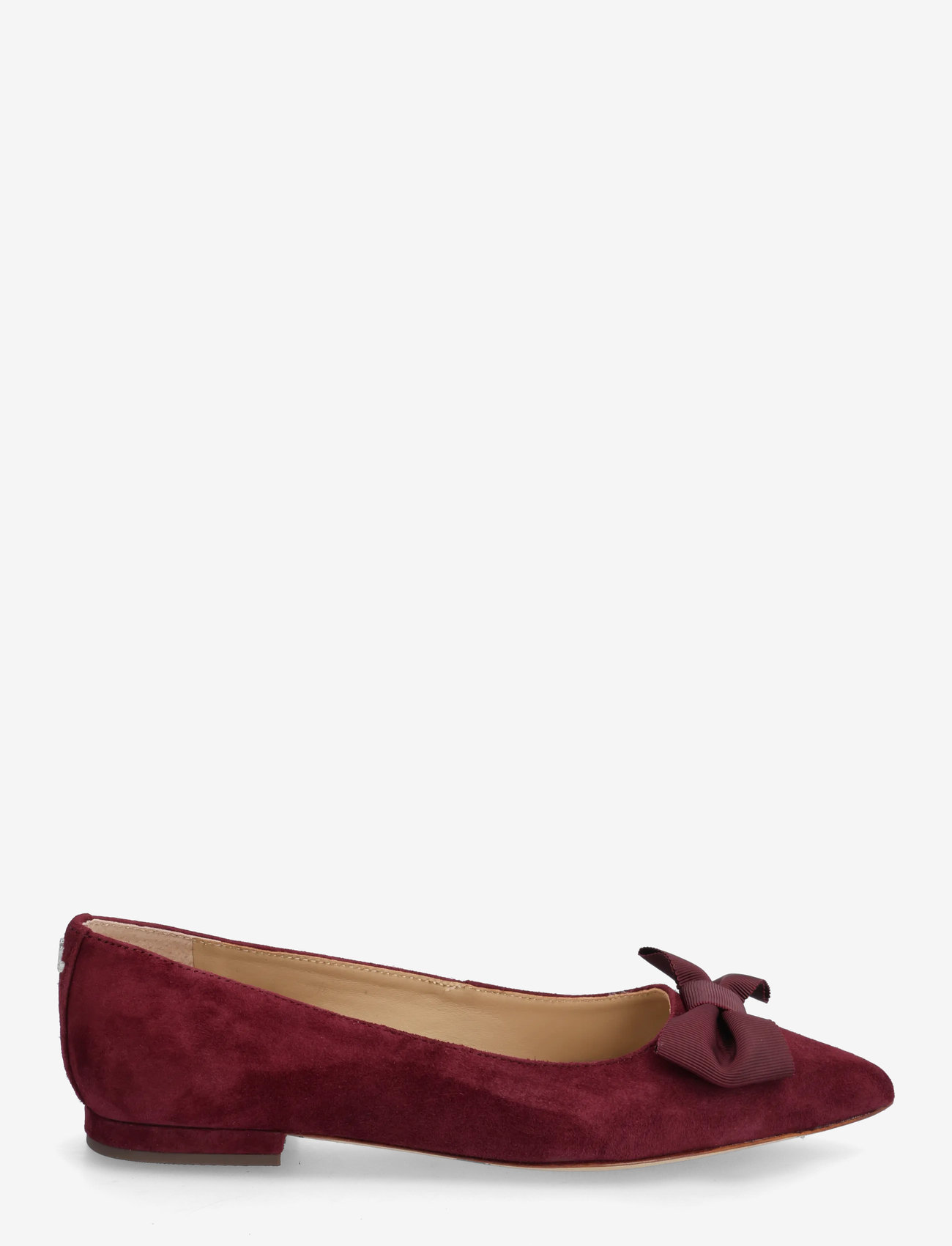 Lauren Ralph Lauren - Londyn Bow-Trim Suede Ballet Flat - ballerinas - dark garnet/dark - 1