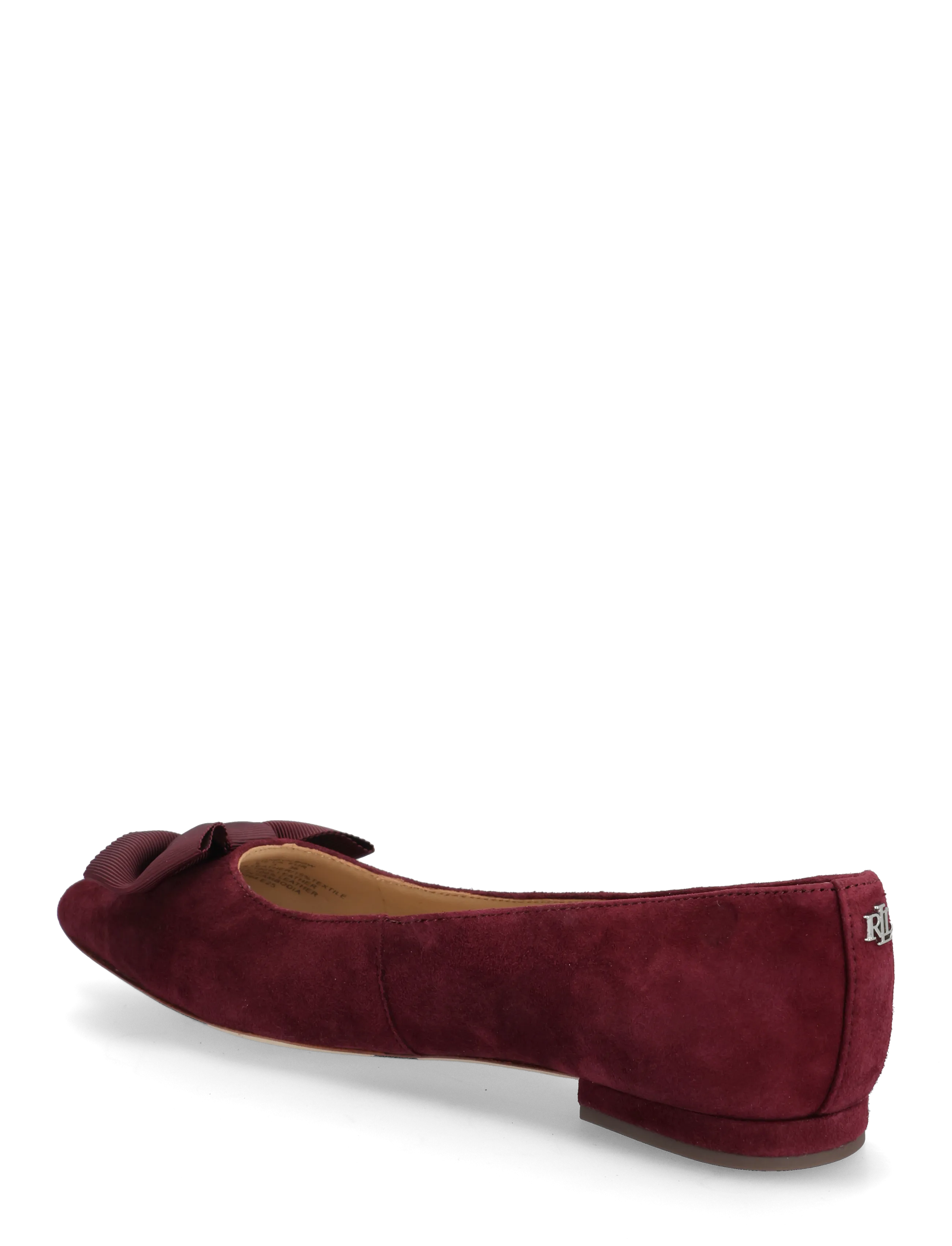 Lauren Ralph Lauren - Londyn Bow-Trim Suede Ballet Flat - ypatingos progos - dark garnet/dark - 2