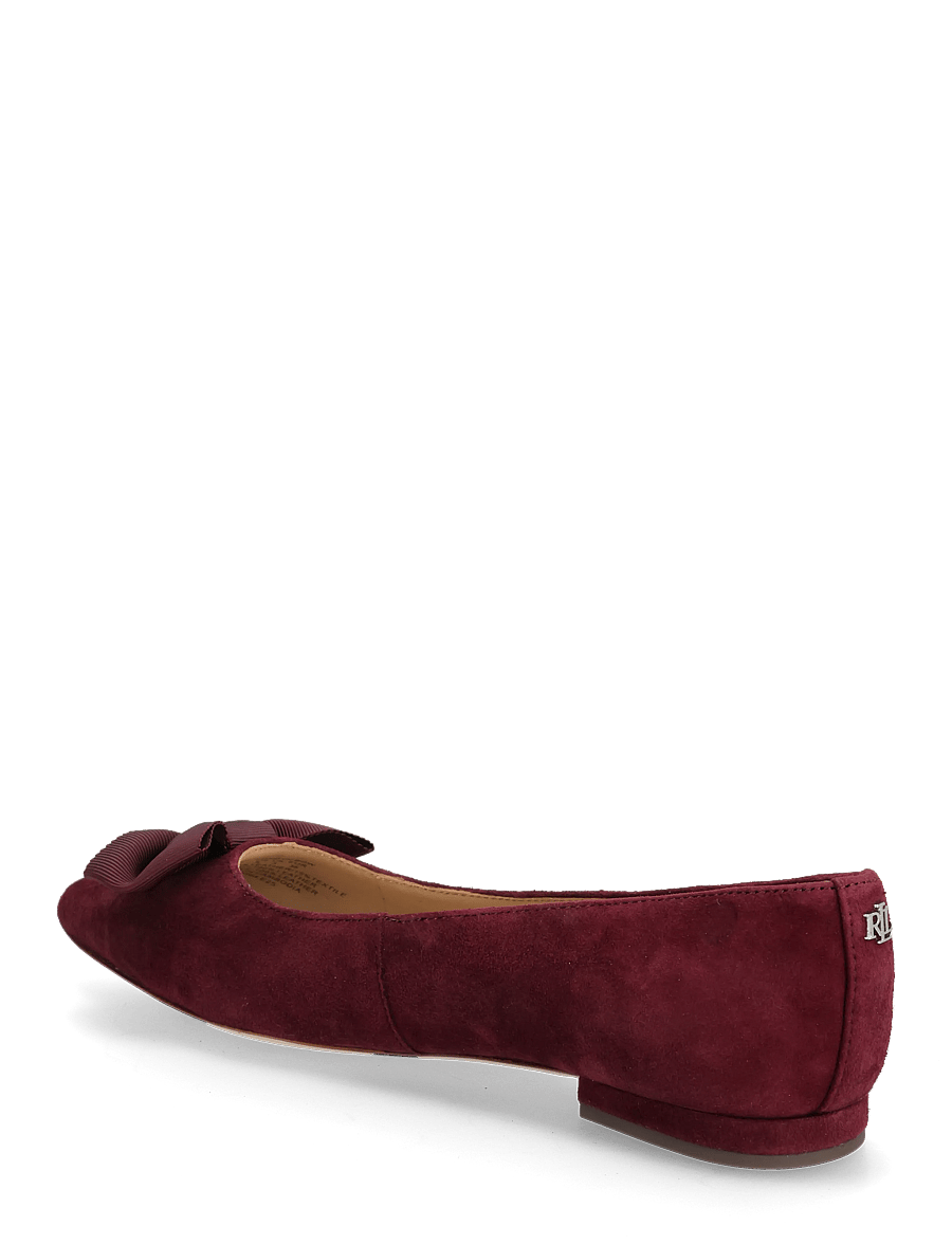 Lauren Ralph Lauren - Londyn Bow-Trim Suede Ballet Flat - besondere anlässe - dark garnet/dark - 2