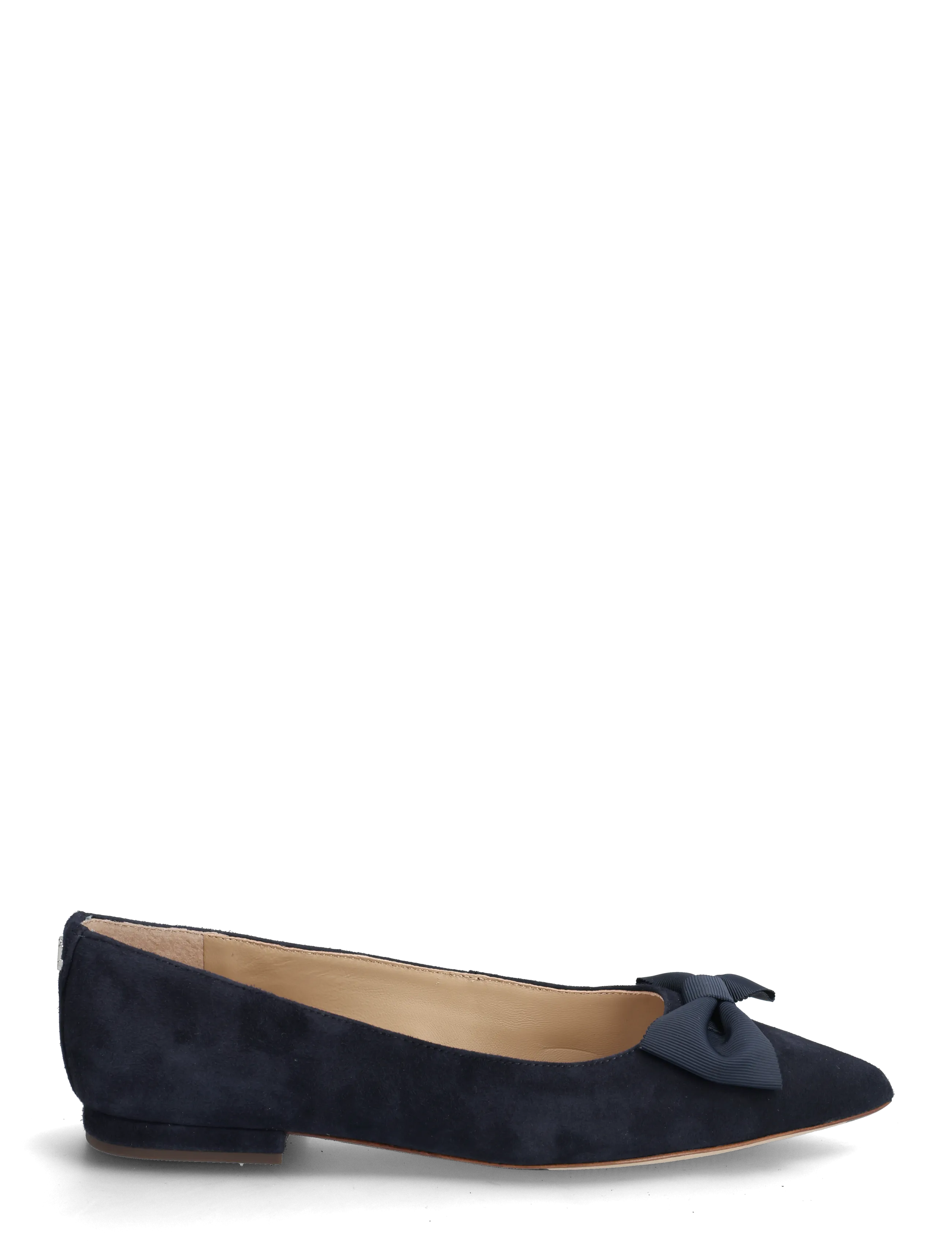 Lauren Ralph Lauren - Londyn Bow-Trim Suede Ballet Flat - særlige begivenheder - lauren navy/laure - 1