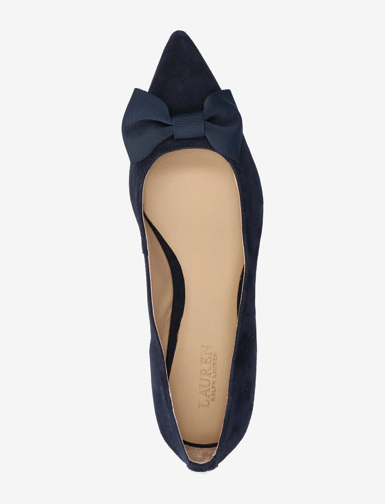 Lauren Ralph Lauren - Londyn Bow-Trim Suede Ballet Flat - special occasions - lauren navy/laure - 3