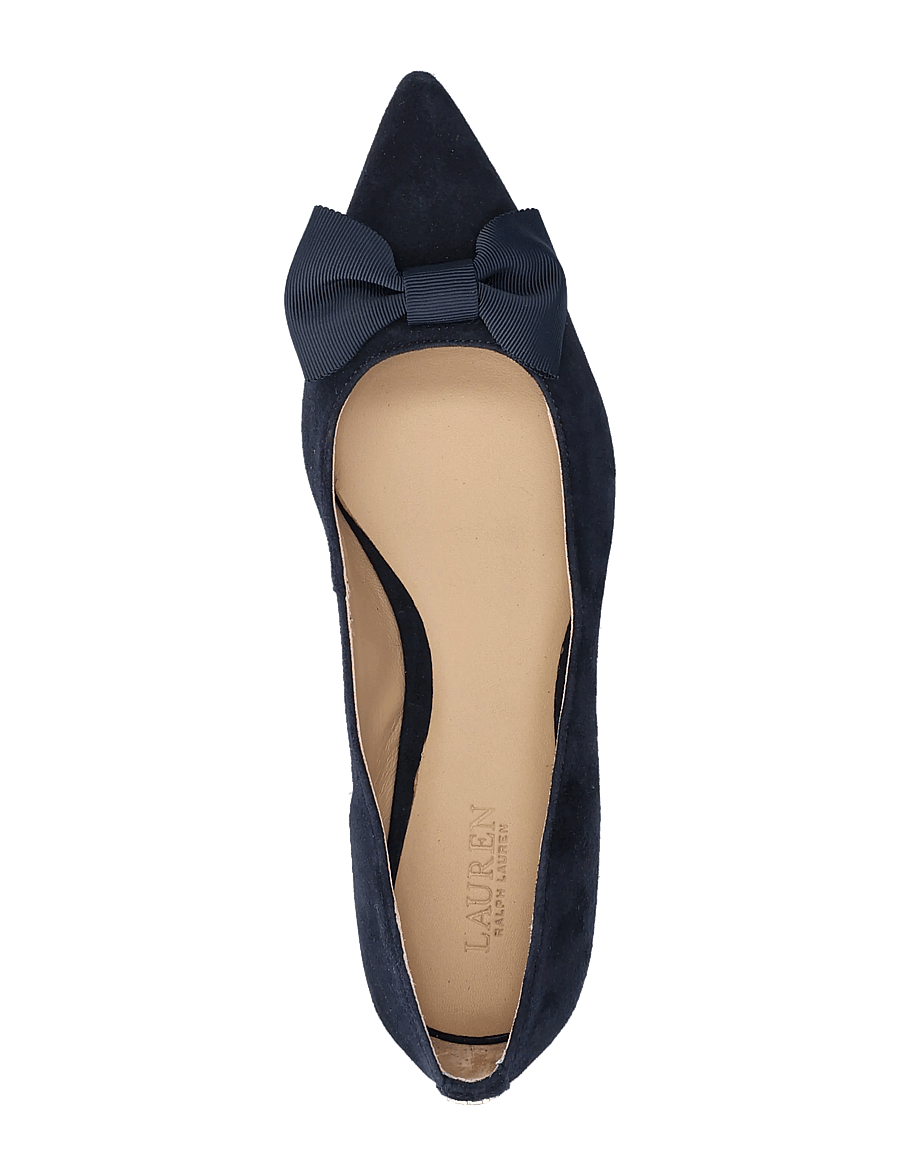 Lauren Ralph Lauren - Londyn Bow-Trim Suede Ballet Flat - besondere anlässe - lauren navy/laure - 3