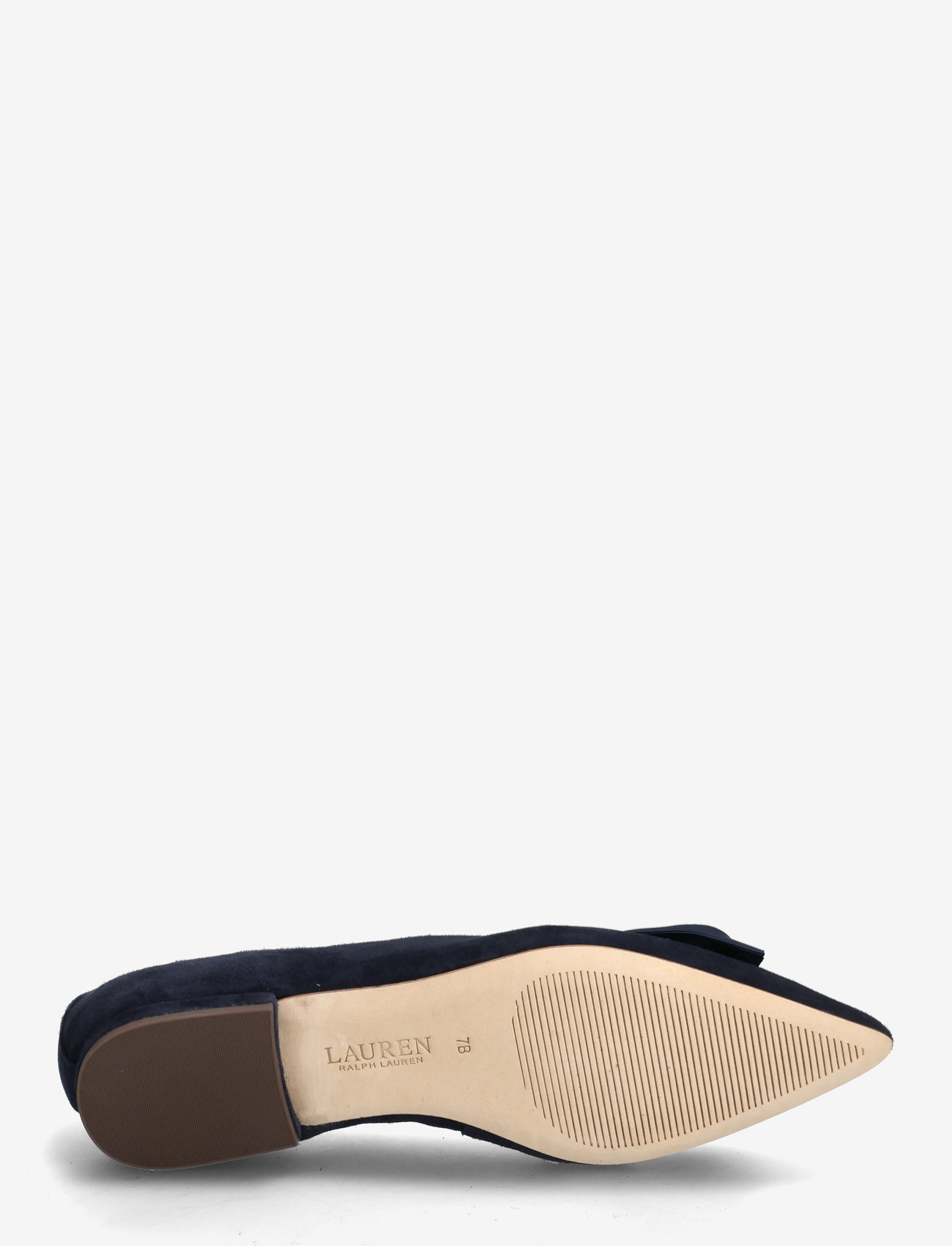 Lauren Ralph Lauren - Londyn Bow-Trim Suede Ballet Flat - special occasions - lauren navy/laure - 4