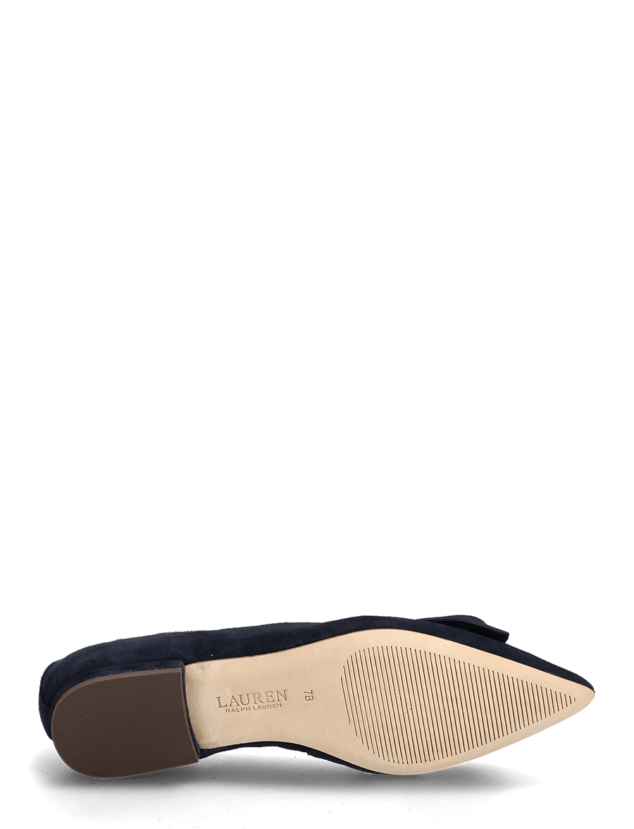 Lauren Ralph Lauren - Londyn Bow-Trim Suede Ballet Flat - besondere anlässe - lauren navy/laure - 4