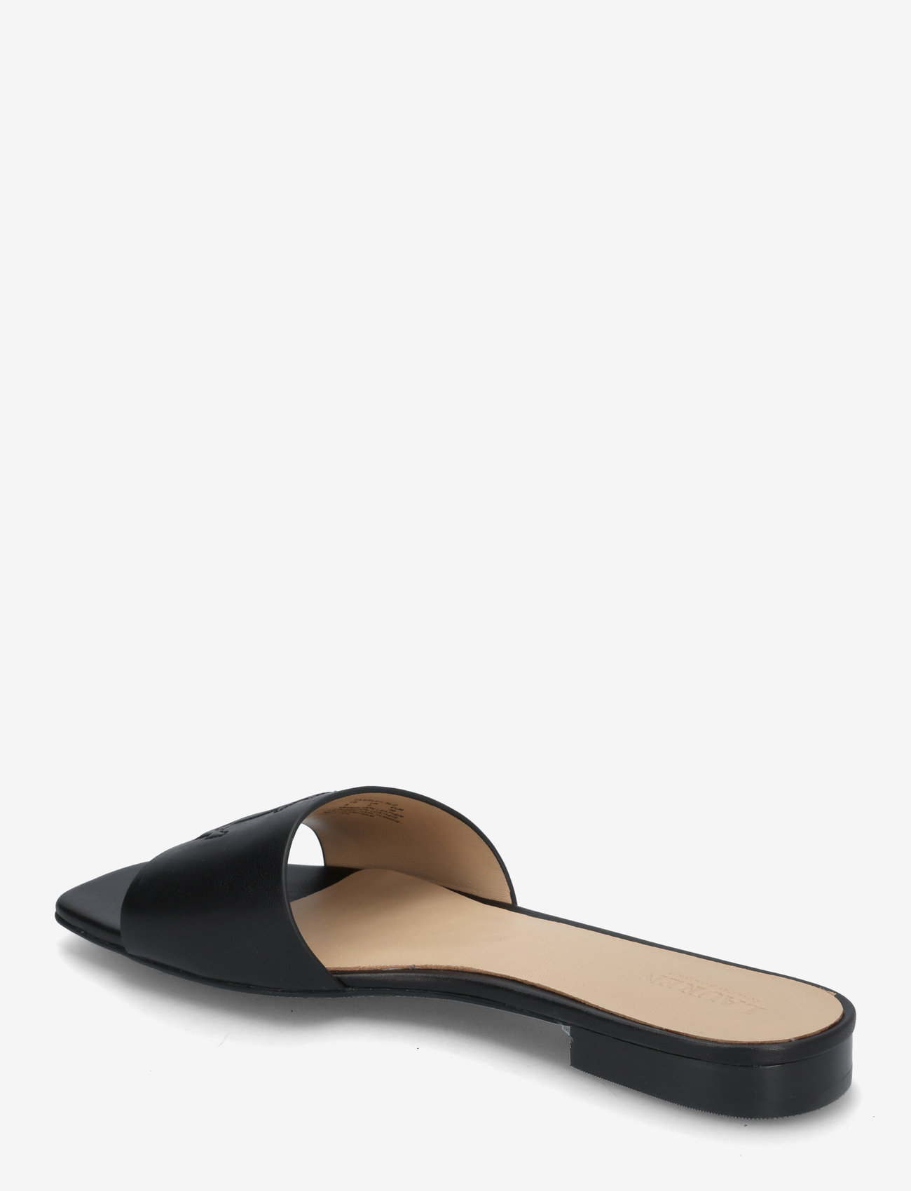 Lauren Ralph Lauren - Everley Calfskin Slide Sandal - kontsata sandaalid - black - 2