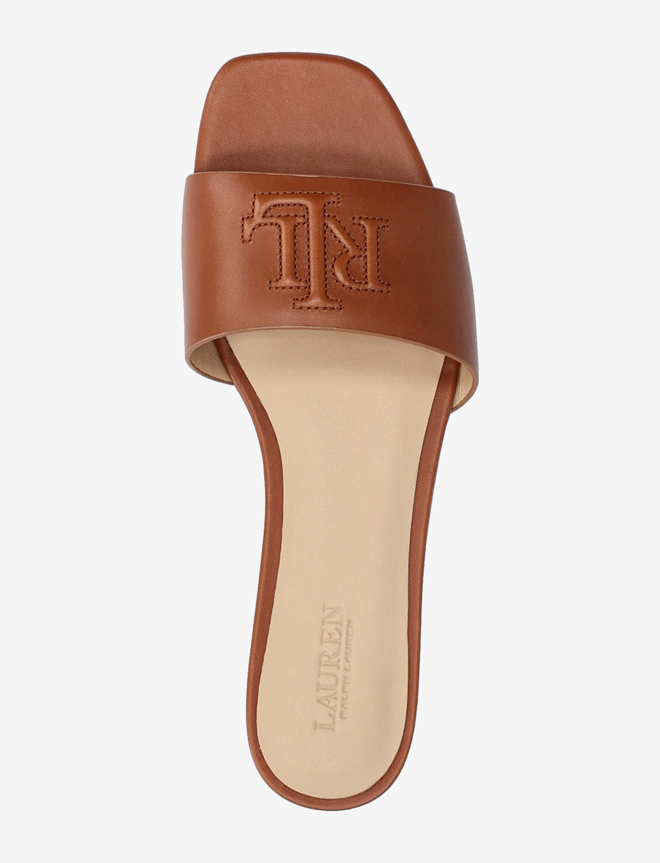 Lauren Ralph Lauren - SMOOTH CALF-EVERLEY SLD-SN-SLI - flache sandalen - lauren tan - 3