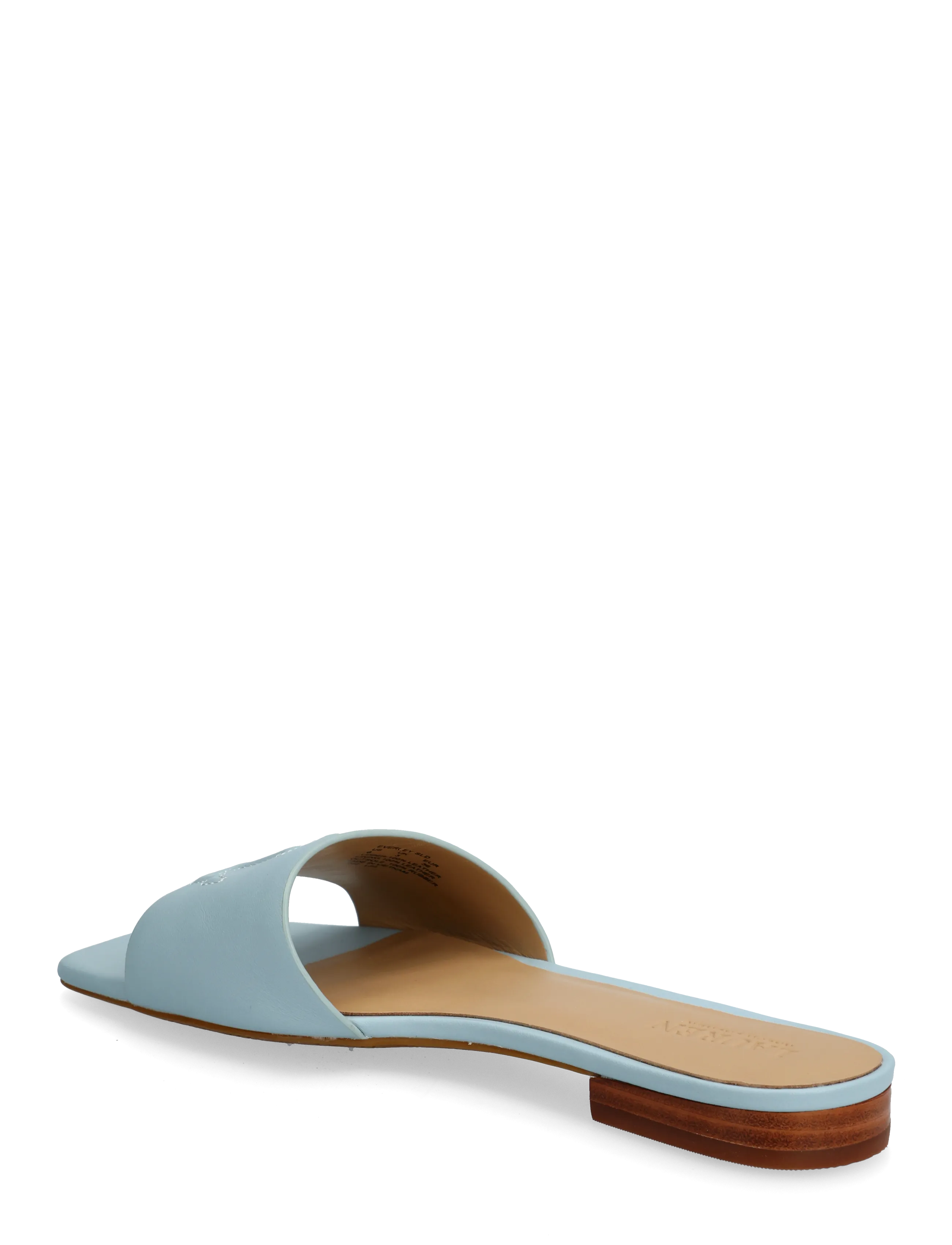 Lauren Ralph Lauren - Everley Nappa Leather Slide Sandal - flat mules - alpine blue - 2