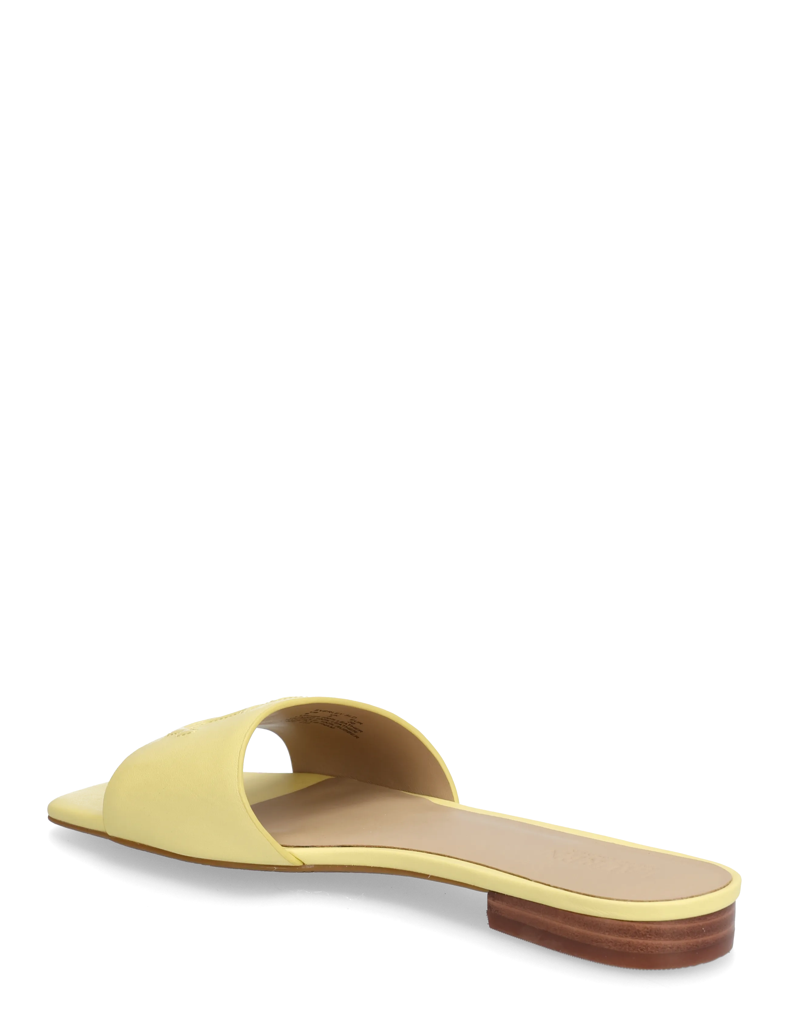 Lauren Ralph Lauren - Everley Nappa Leather Slide Sandal - flade mules - lemon sorbet - 2