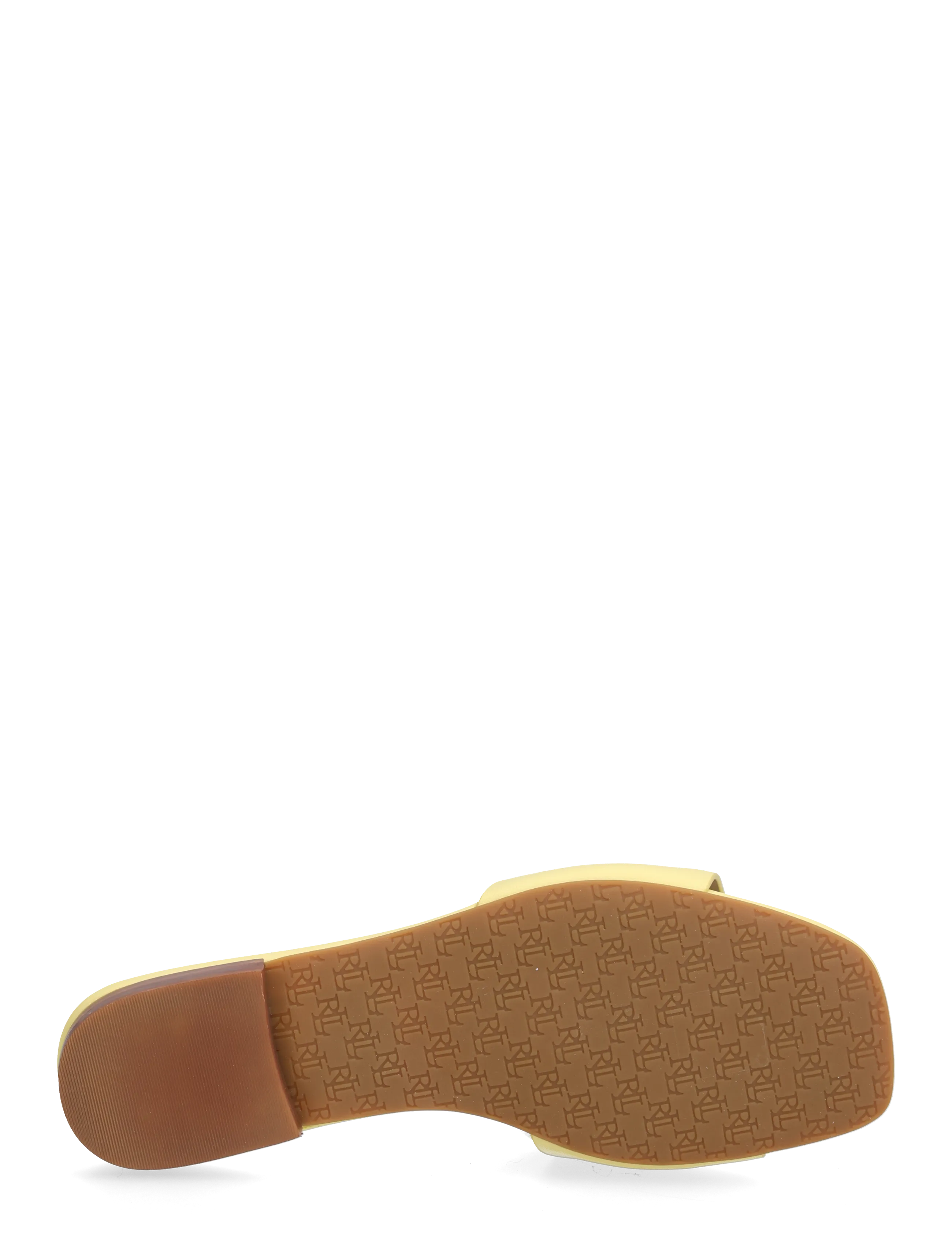 Lauren Ralph Lauren - Everley Nappa Leather Slide Sandal - flade mules - lemon sorbet - 4