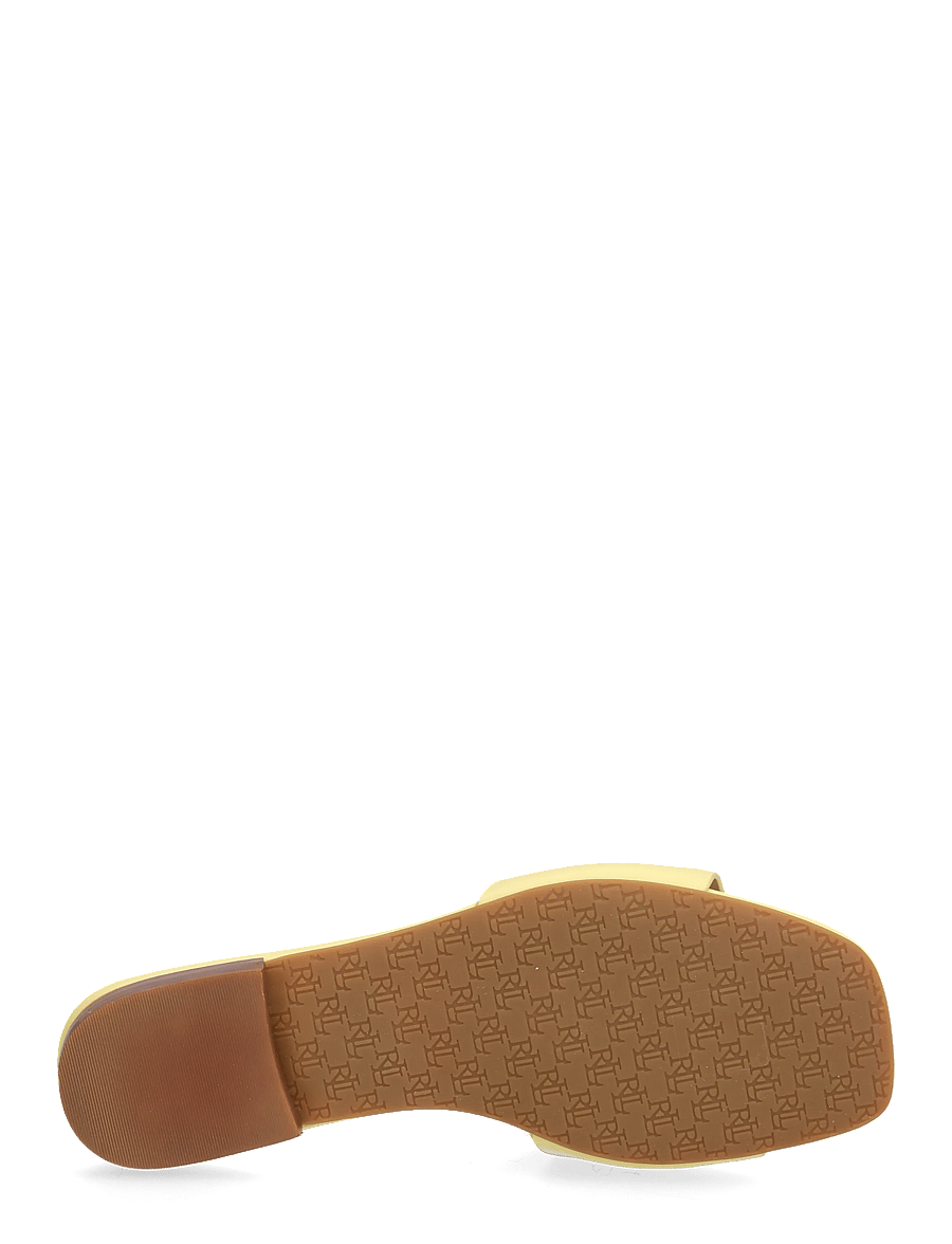 Lauren Ralph Lauren - Everley Nappa Leather Slide Sandal - flache sandalen - lemon sorbet - 4