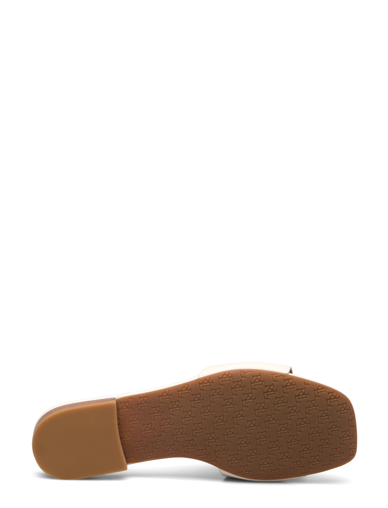 Lauren Ralph Lauren - Everley Nappa Leather Slide Sandal - flache pantoletten - soft white - 4