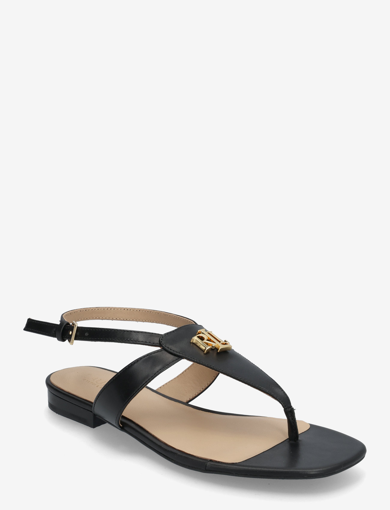 Lauren Ralph Lauren - Everley Calfskin Sandal - gladiatorsandaler - black - 0