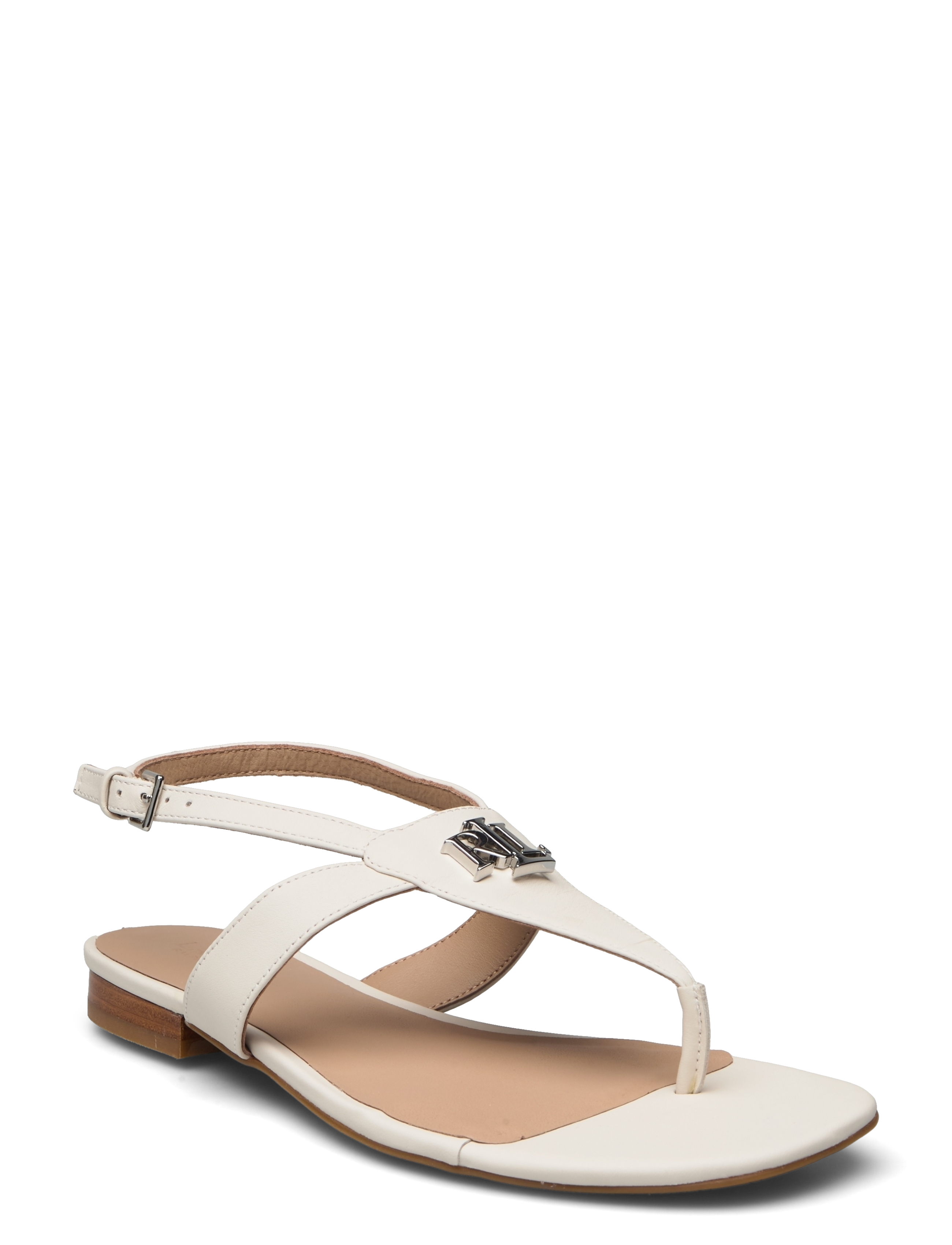 Lauren Ralph Lauren Everley Nappa Leather Sandal - Sandaalid - SOFT WHITE / white