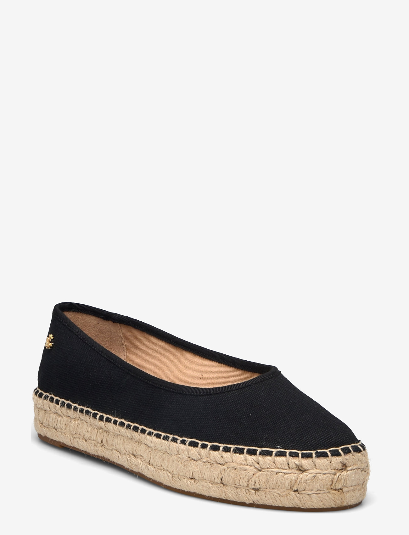 Lauren Ralph Lauren - Luize Canvas Ballet Espadrille - espadrilles - black/black - 0