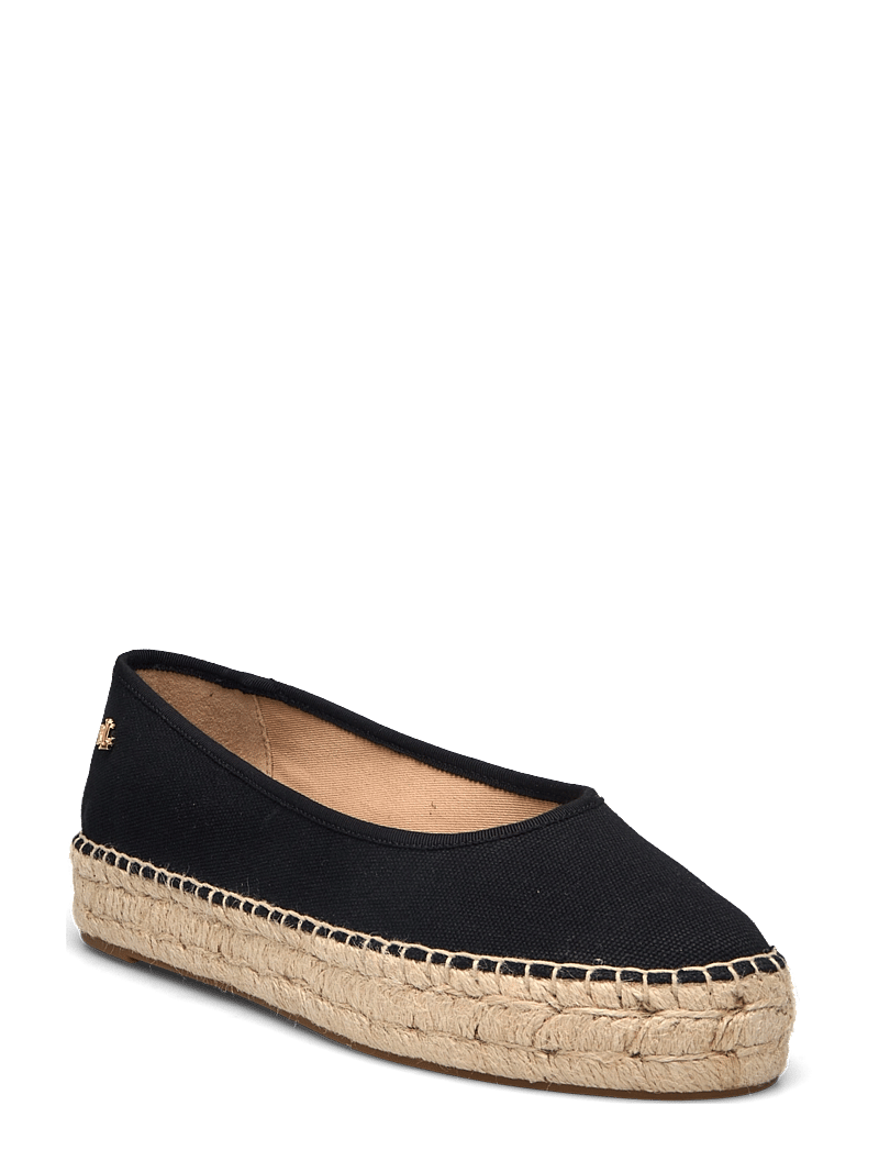 Lauren Ralph Lauren - Luize Canvas Ballet Espadrille - espadrilles - black/black - 0