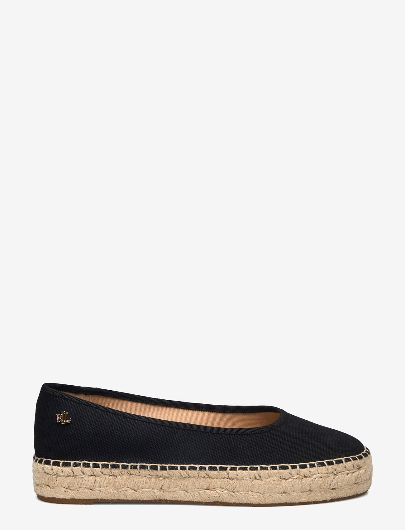 Lauren Ralph Lauren - Luize Canvas Ballet Espadrille - espadrilles - black/black - 1
