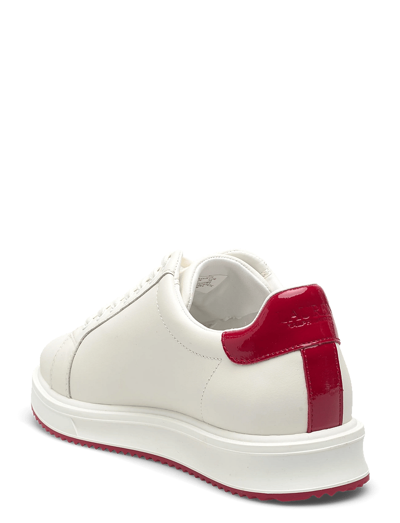 Lauren Ralph Lauren - Ainsley Smooth & Crinkle Leather Sneaker - konfirmationstøj - snow white/festiv - 2