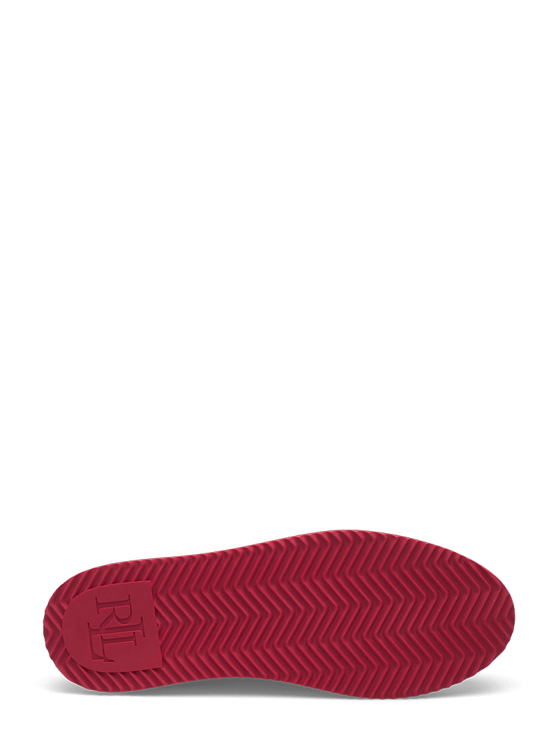 Lauren Ralph Lauren - Ainsley Smooth & Crinkle Leather Sneaker - konfirmationstøj - snow white/festiv - 4