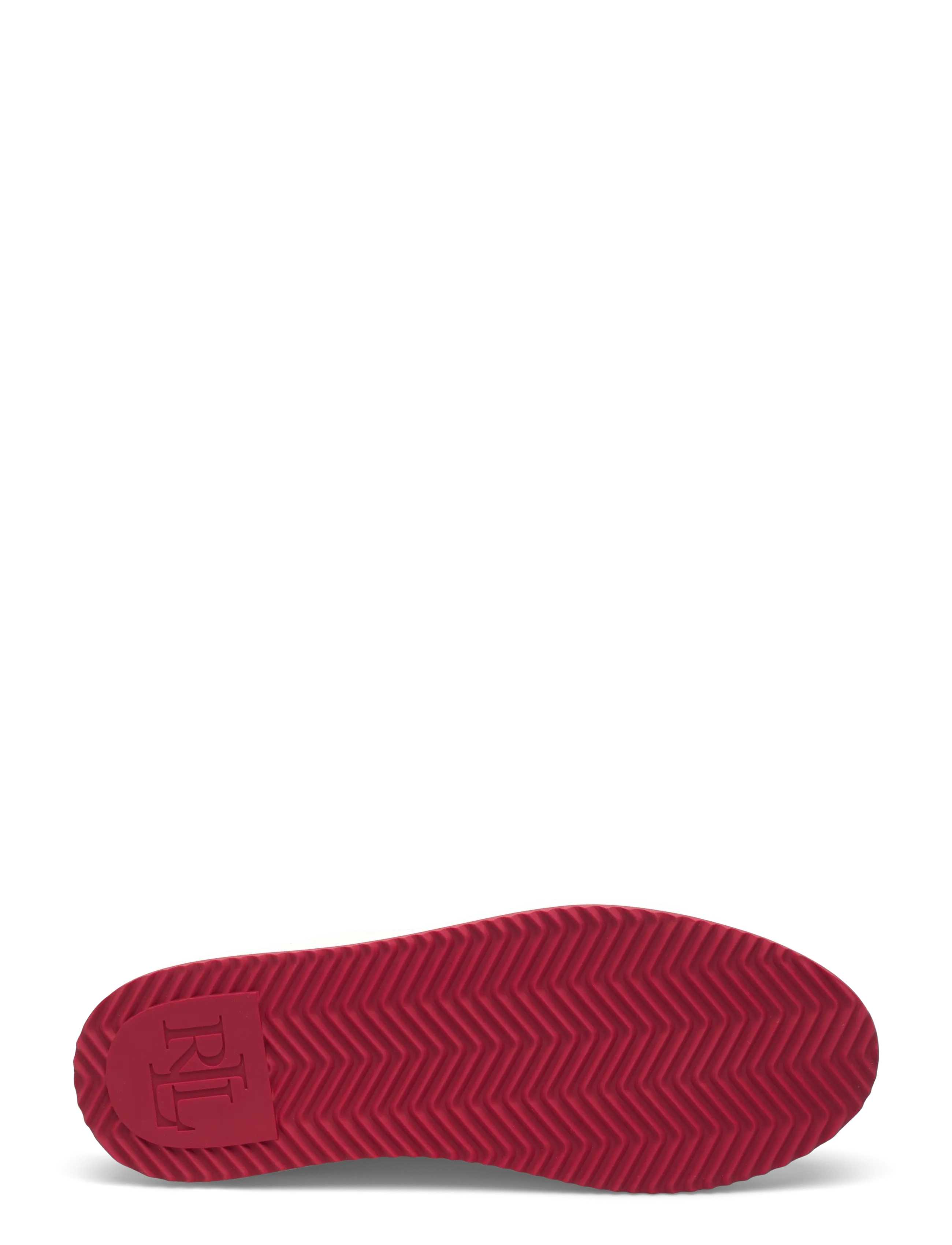 Lauren Ralph Lauren - Ainsley Smooth & Crinkle Leather Sneaker - summer savings - snow white/festiv - 4