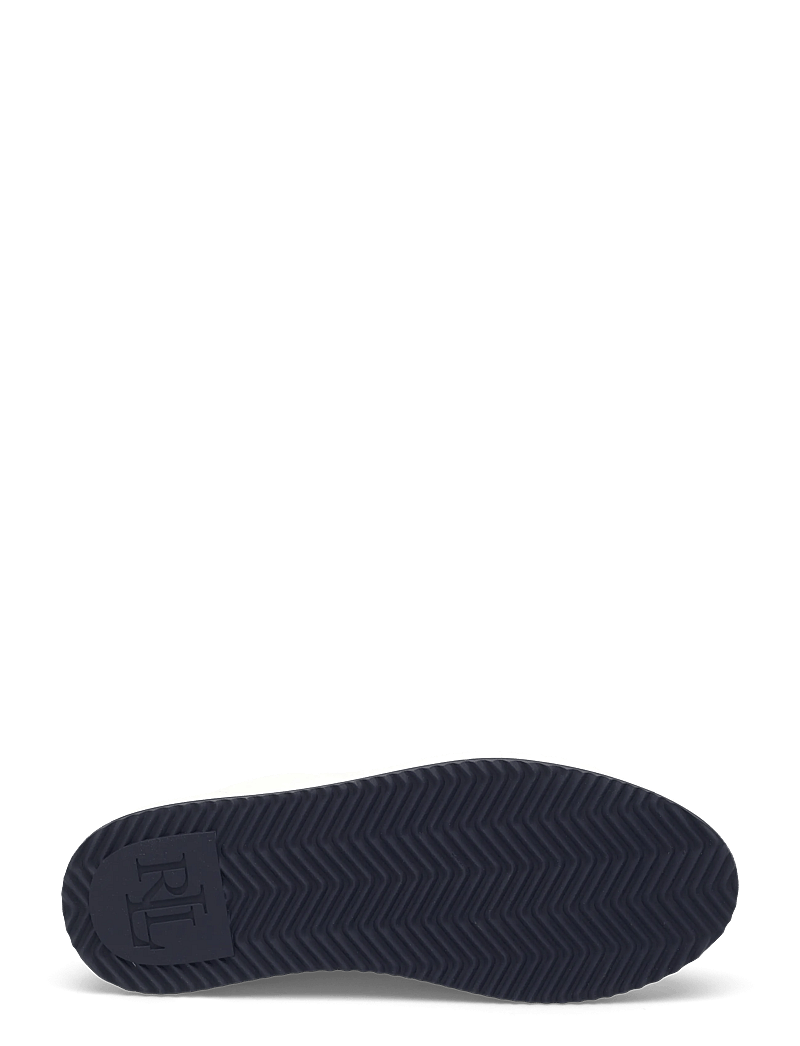 Lauren Ralph Lauren - Ainsley Smooth & Crinkle Leather Sneaker - konfirmationstøj - snow white/refine - 4